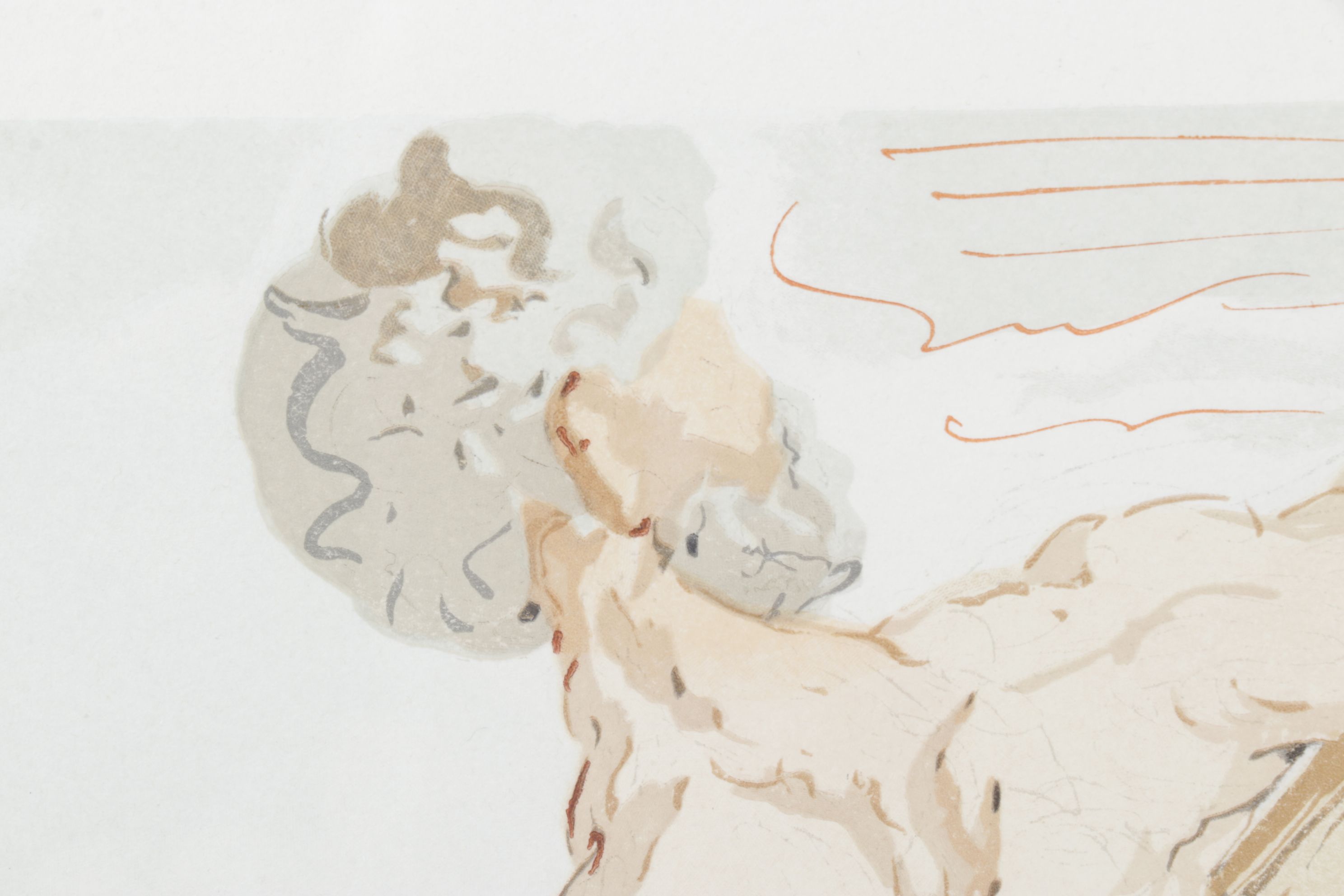 Salvador Dalí Wood Engraving "Charon et le passage de l'Acheron," 1960–1964