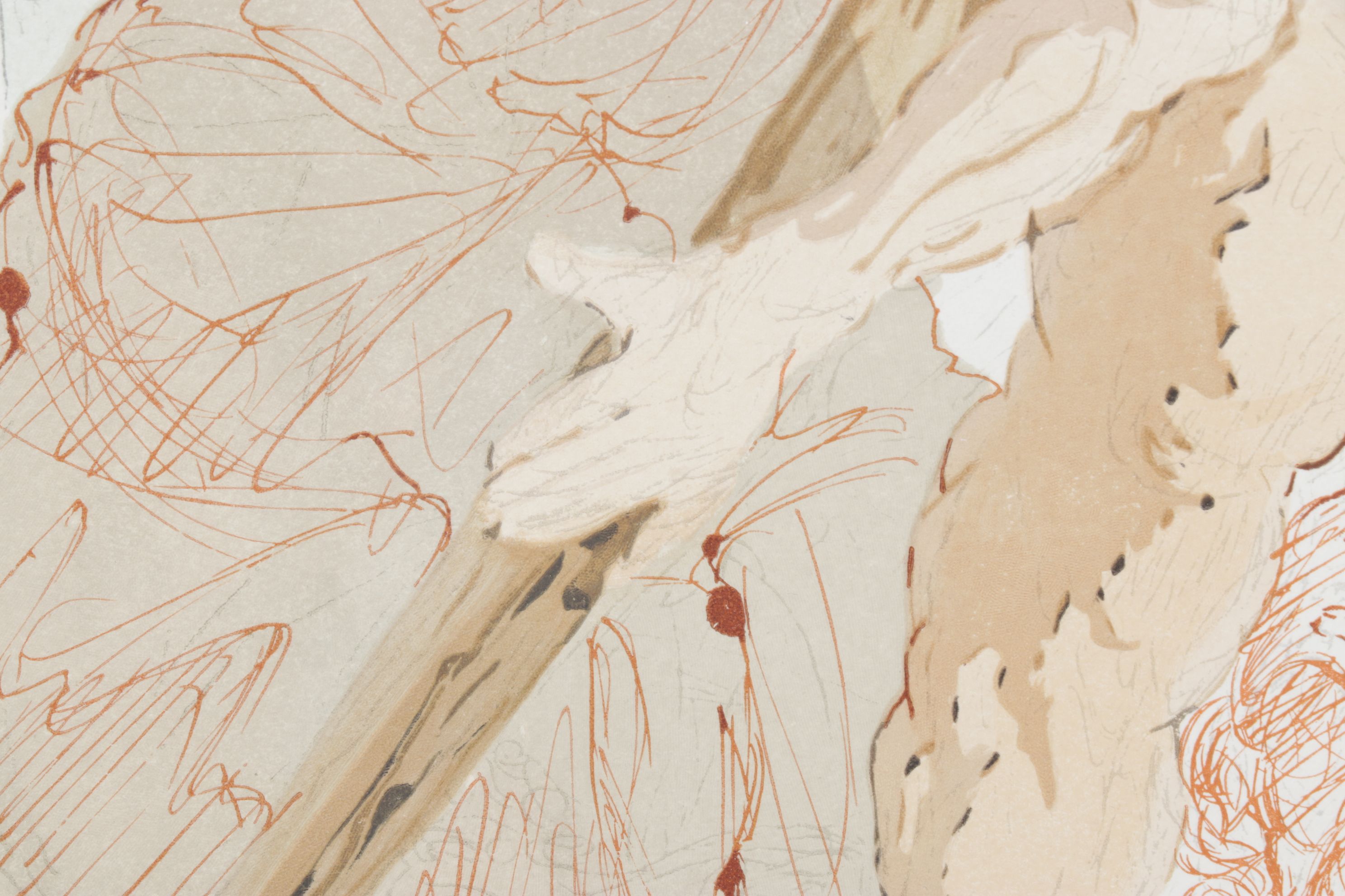 Salvador Dalí Wood Engraving "Charon et le passage de l'Acheron," 1960–1964