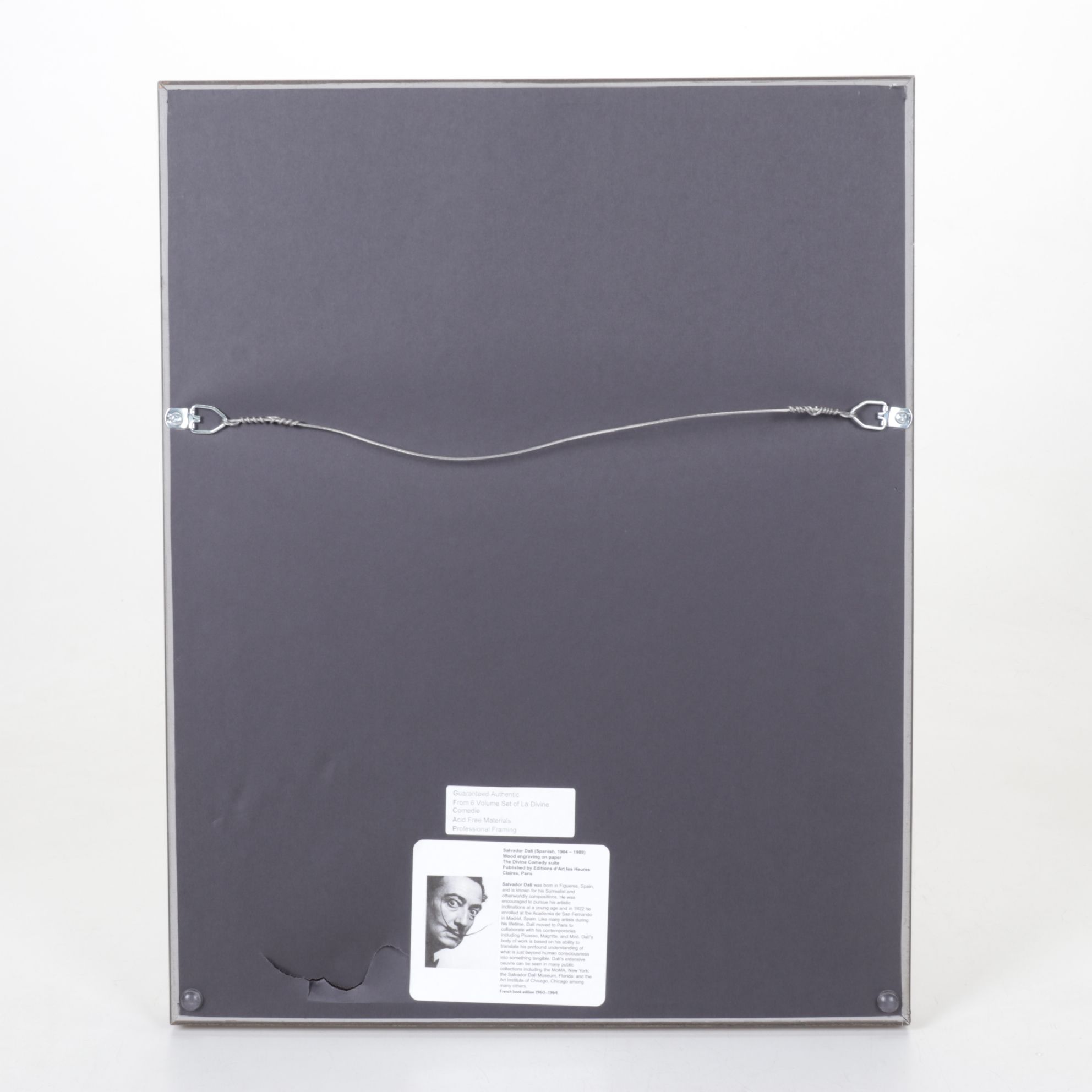 Salvador Dalí Wood Engraving "Charon et le passage de l'Acheron," 1960–1964