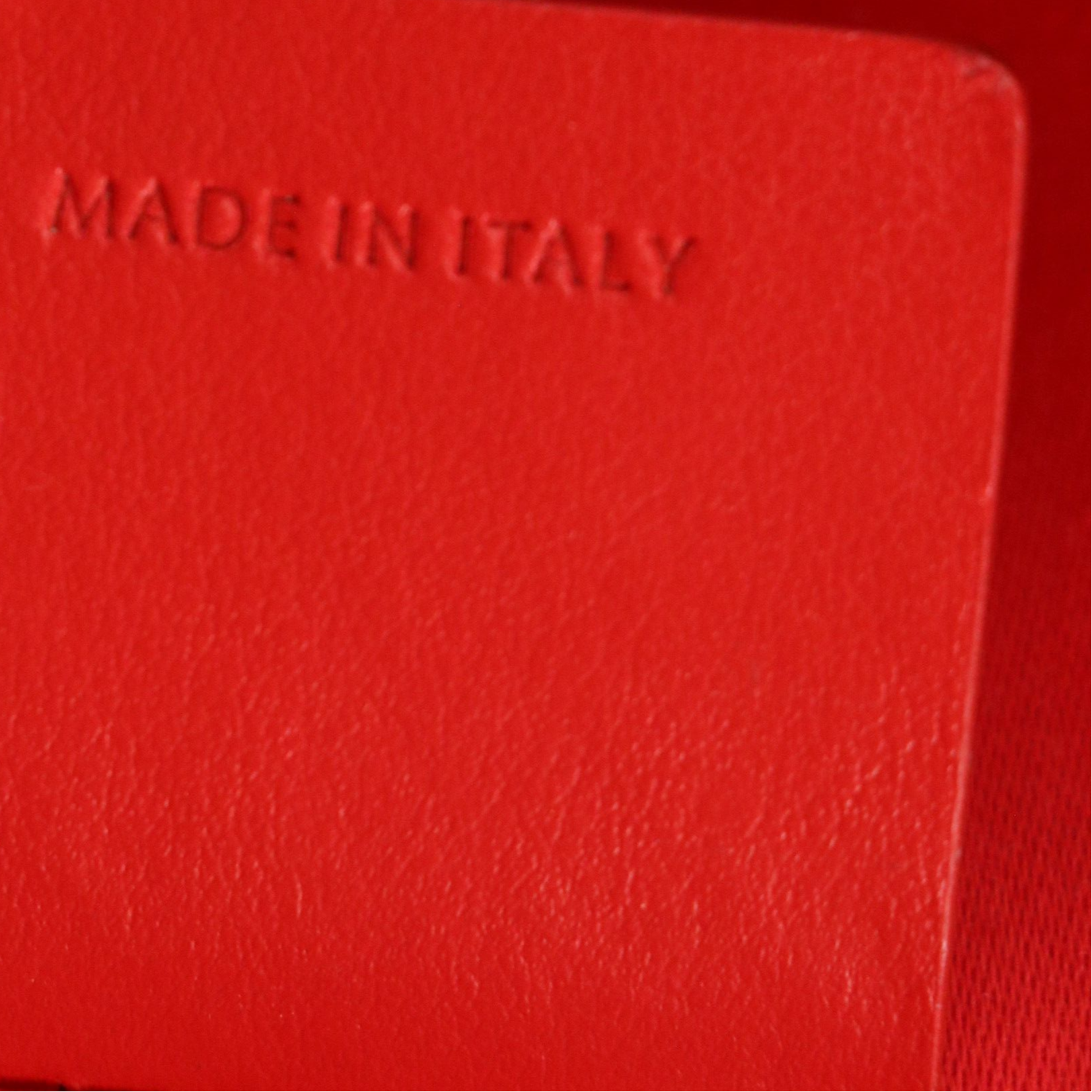 Christian Louboutin Embroidered Black Leather Two-Way Tote Bag