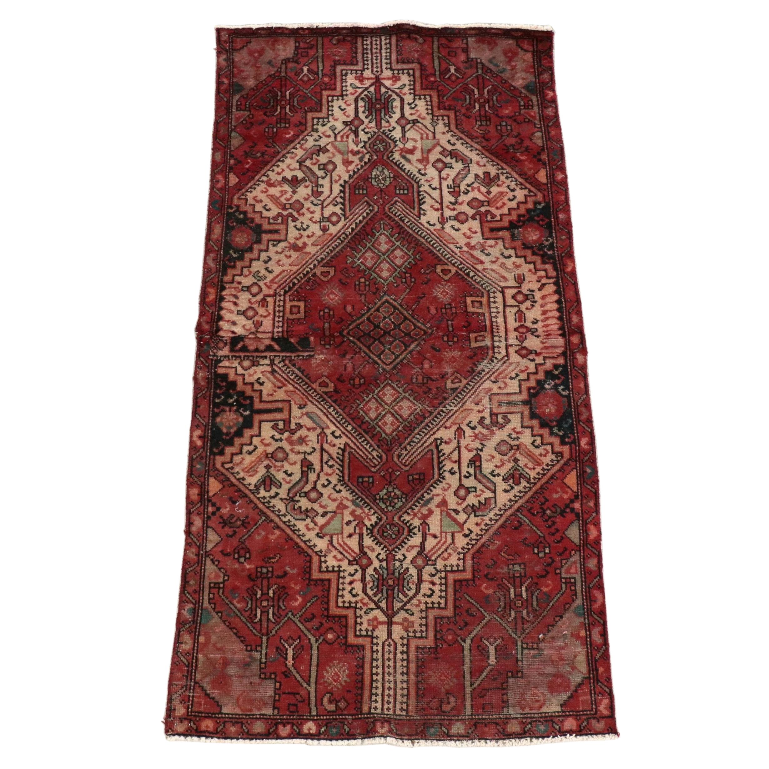 3'6 x 7'4 Hand-Knotted Persian Tuyserkan Area Rug