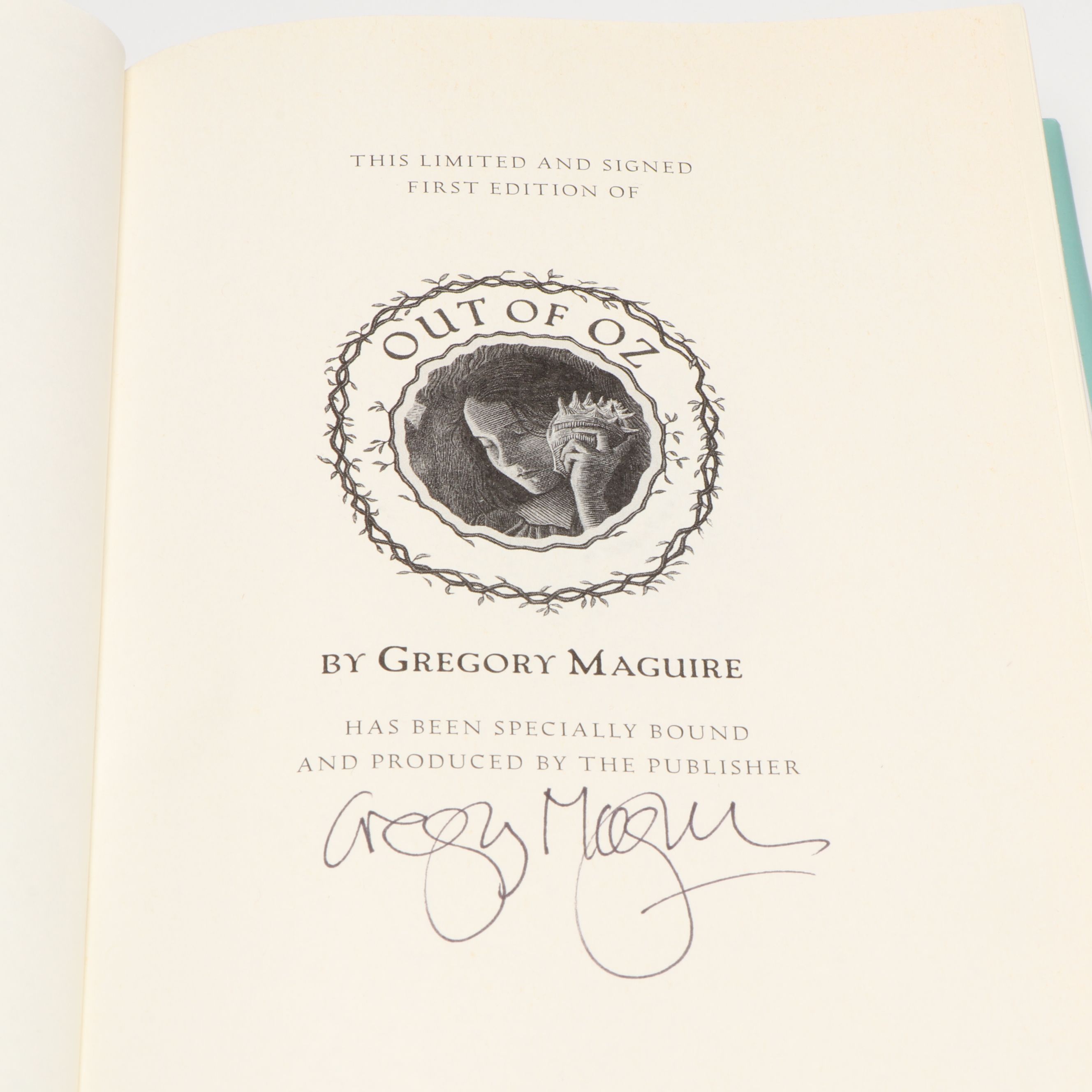 Signed First Edition "Out of Oz" by Gregory Maguire, 2011