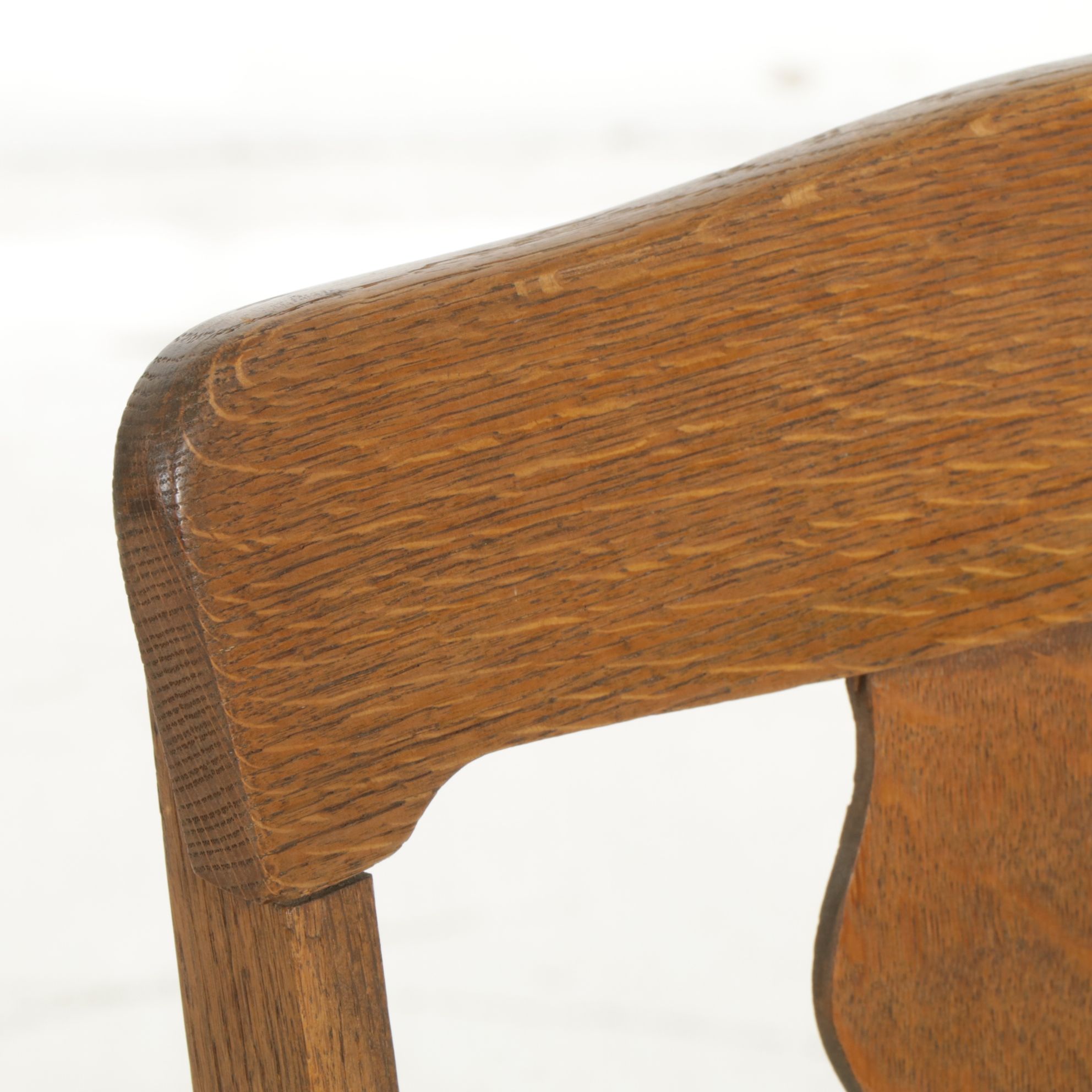 Quartersawn Oak Side Chair, Early 20th Century