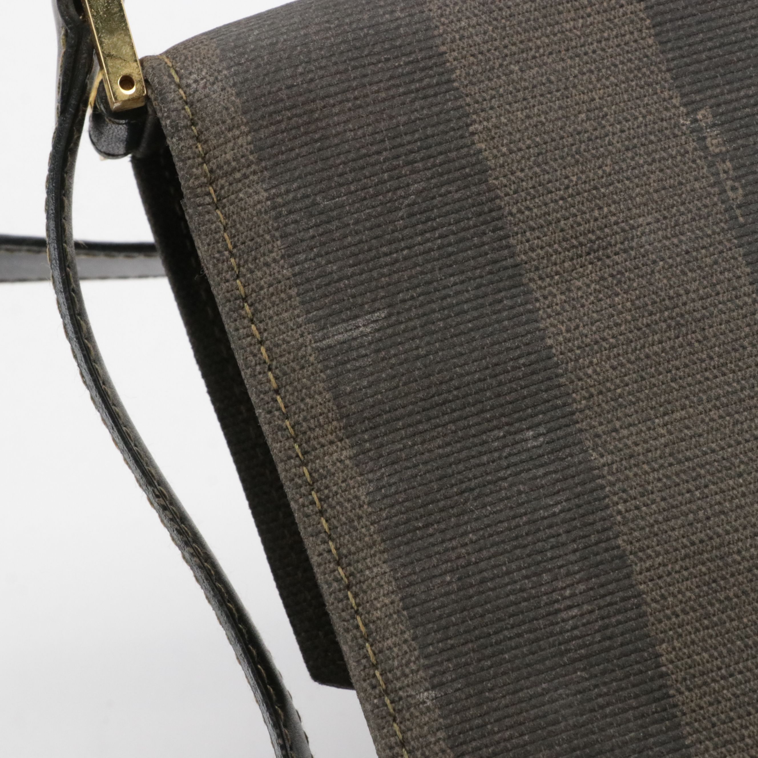 Fendi Envelope Flap Shoulder Bag in Pequin Canvas