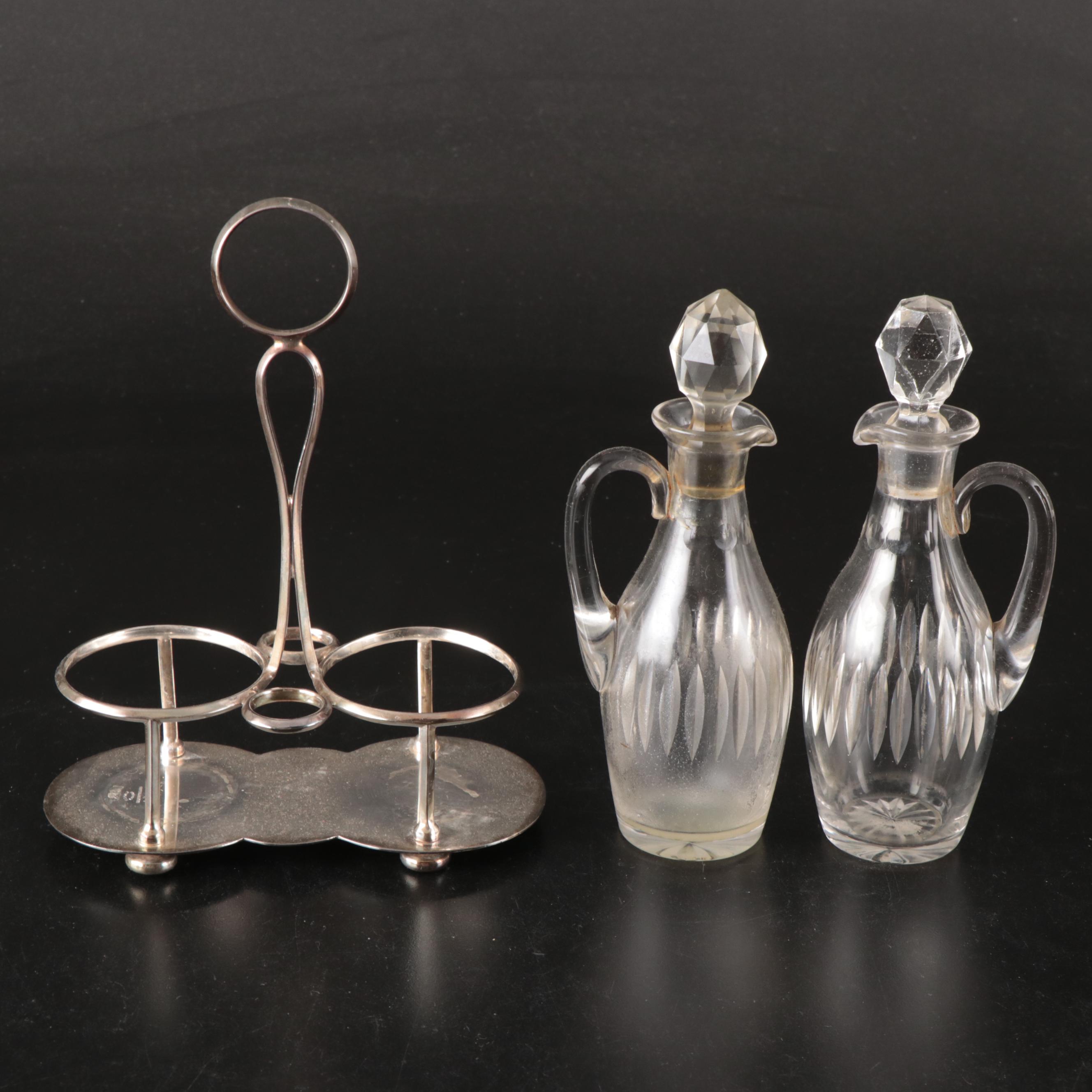 International Silver Gravy Boat, Dish with Other Cruet Set, Pitcher and More