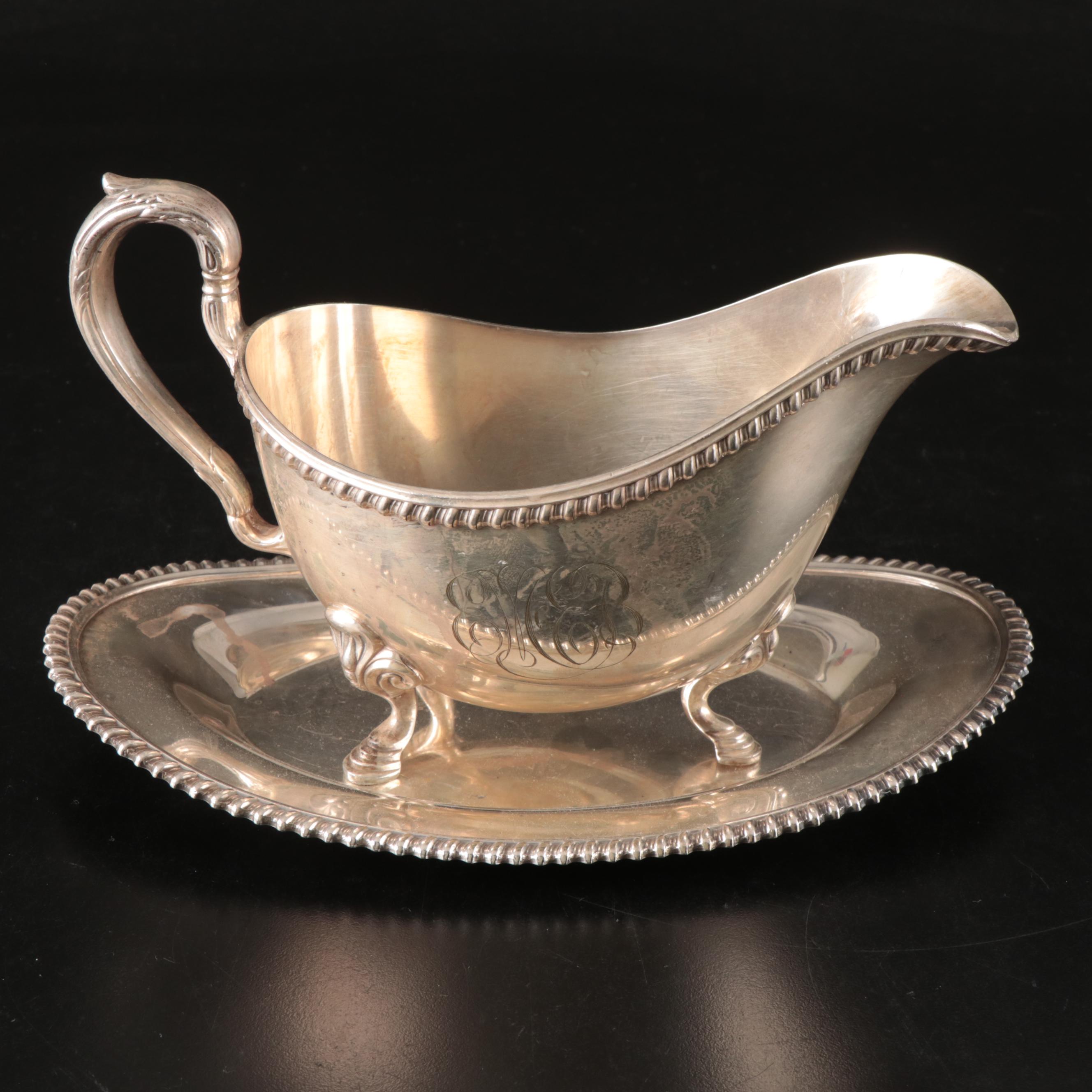 International Silver Gravy Boat, Dish with Other Cruet Set, Pitcher and More