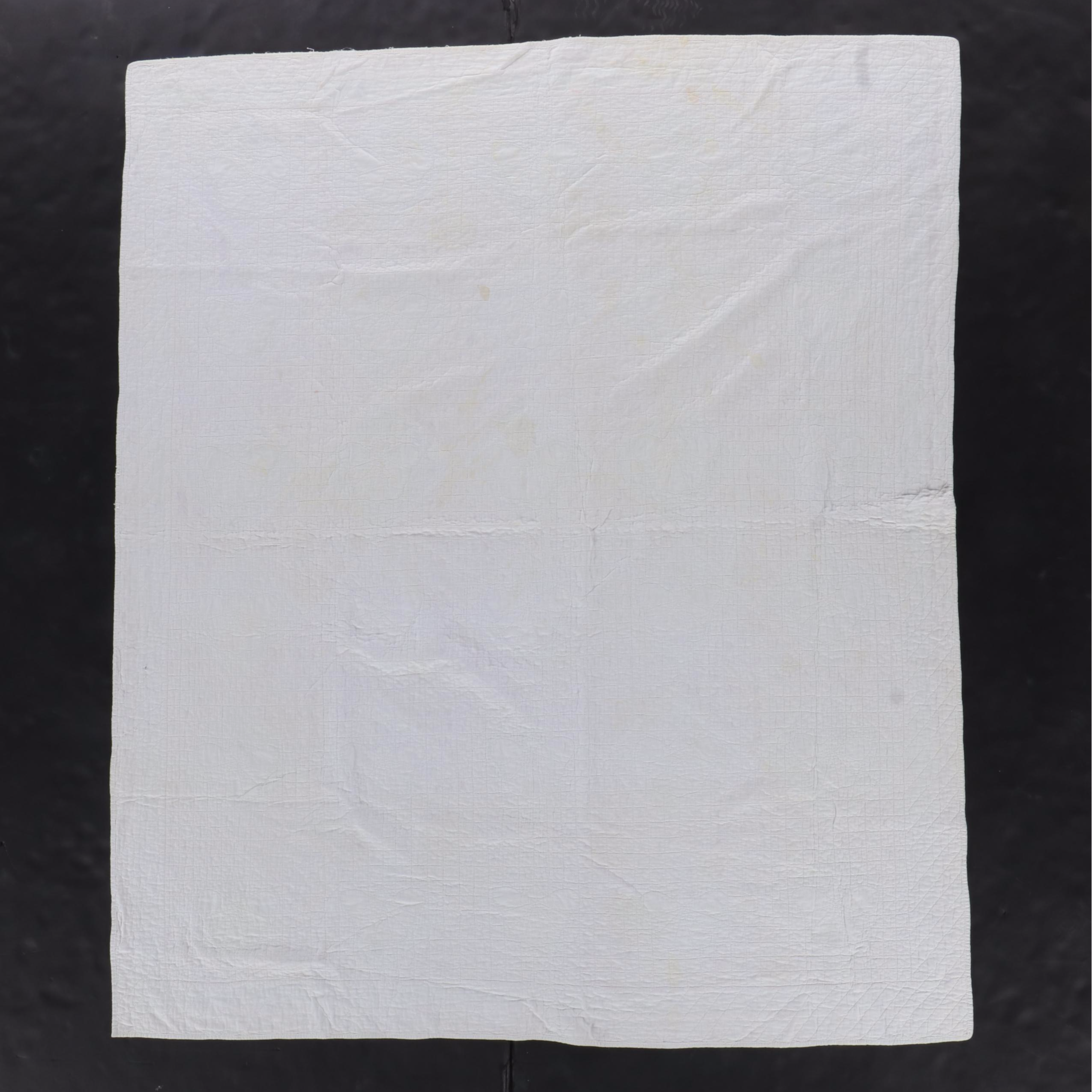 Handmade Pink Diamond Block with Applique Butterfly Twin-Size Quilt