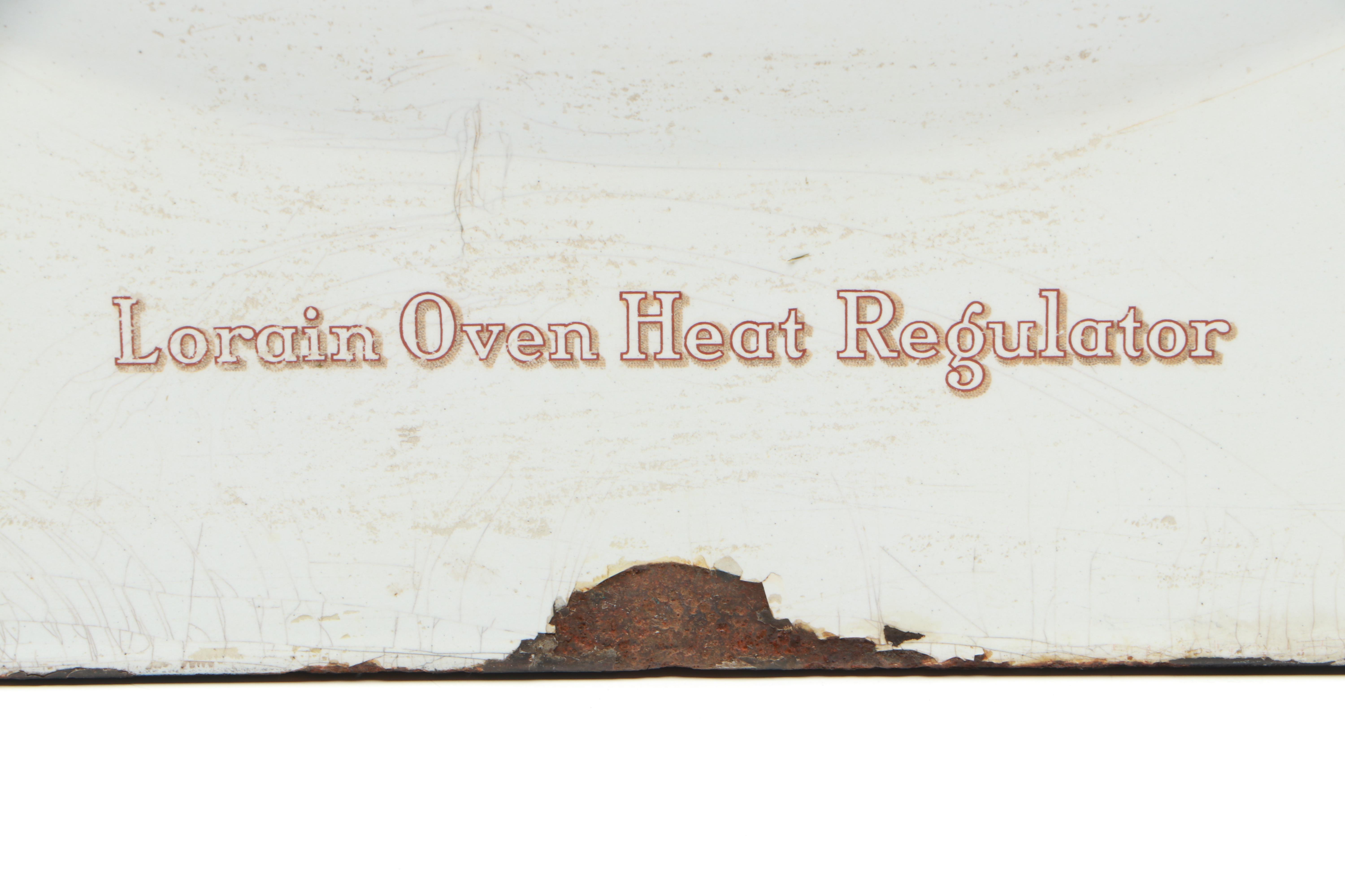 American Stove Company Reliable Lorain Oven Heat Regulator Panel, Early 20th C.