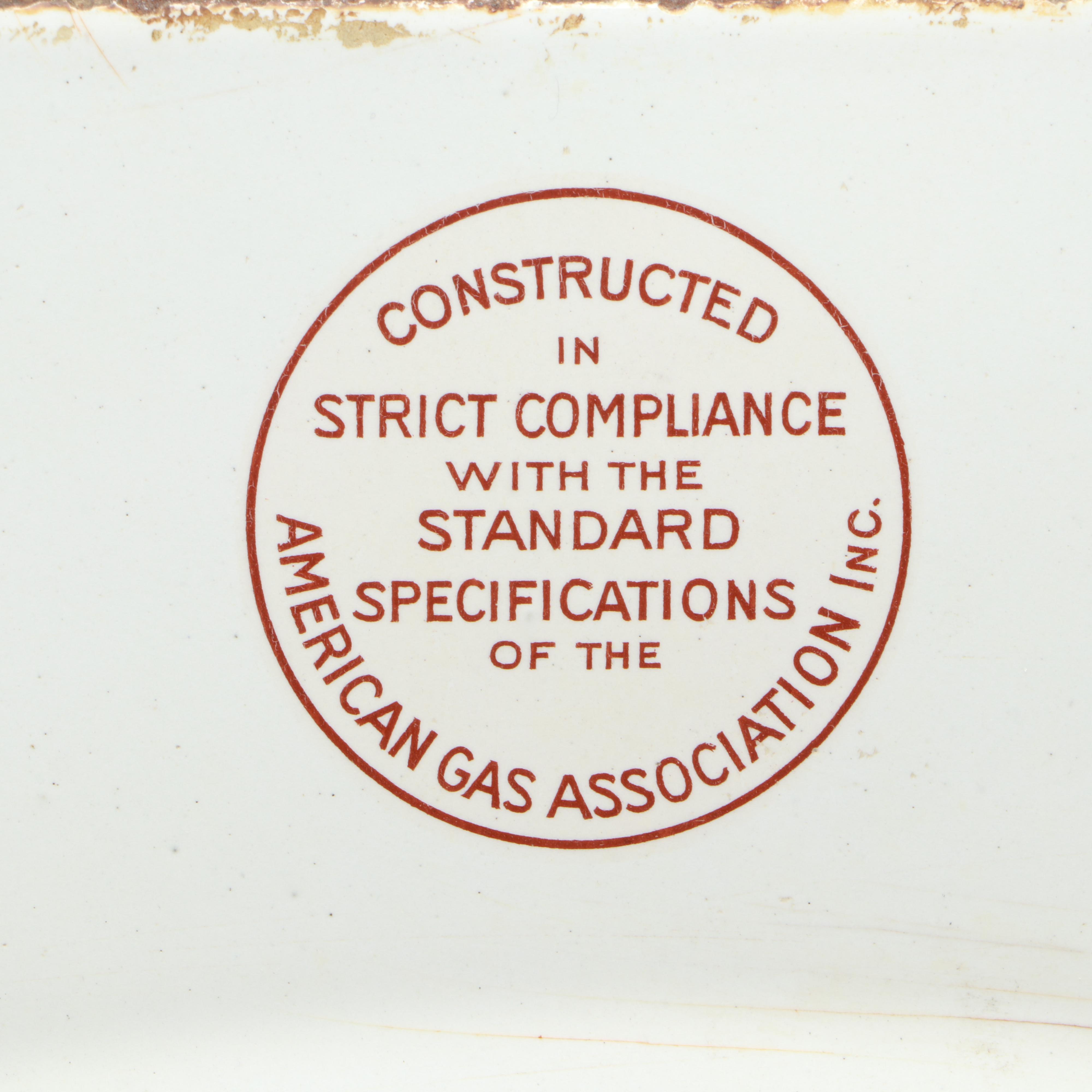 American Stove Company Reliable Lorain Oven Heat Regulator Panel, Early 20th C.