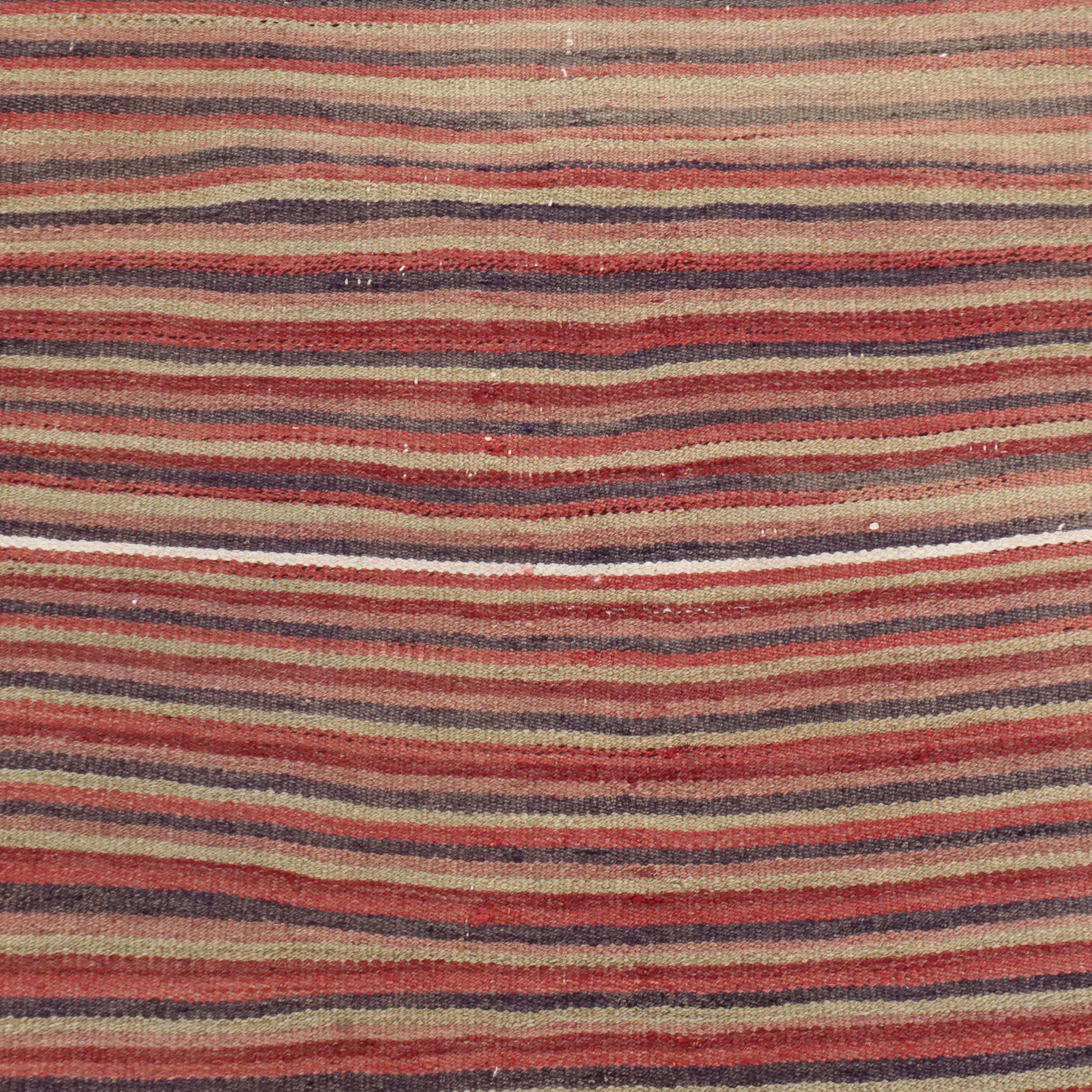 4'7 x 8'4 Handwoven Turkish Striped Area Rug