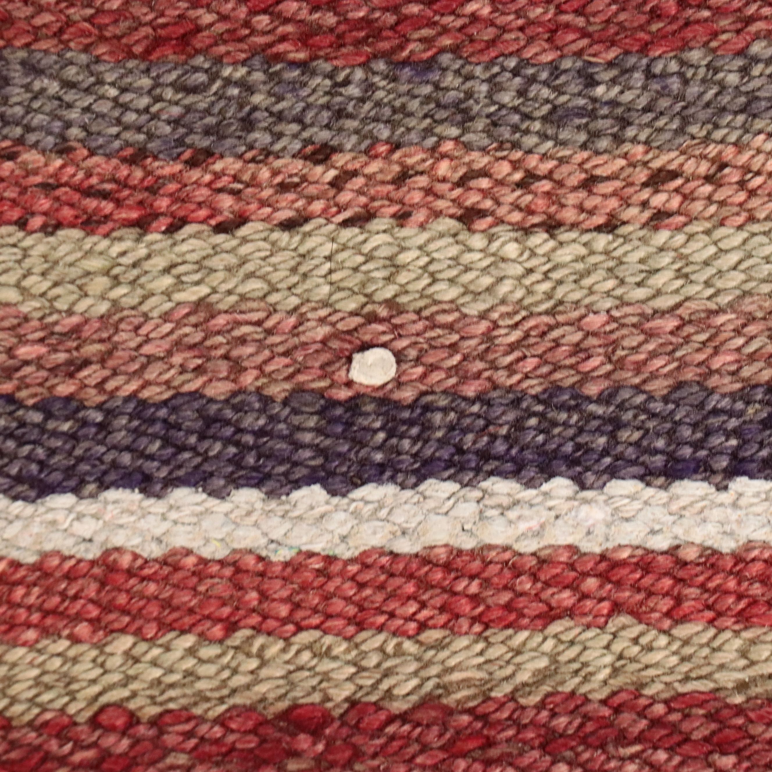 4'7 x 8'4 Handwoven Turkish Striped Area Rug