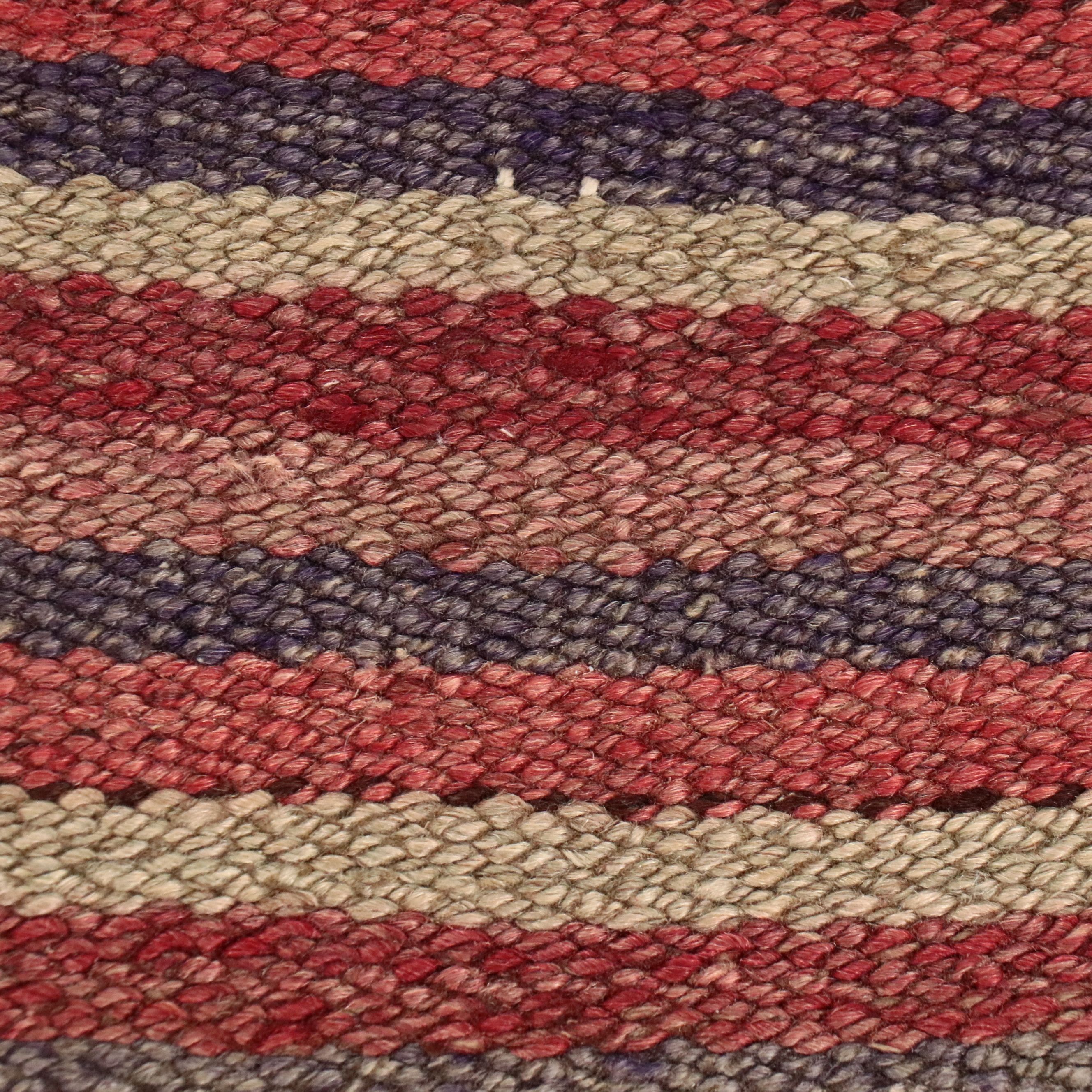 4'7 x 8'4 Handwoven Turkish Striped Area Rug