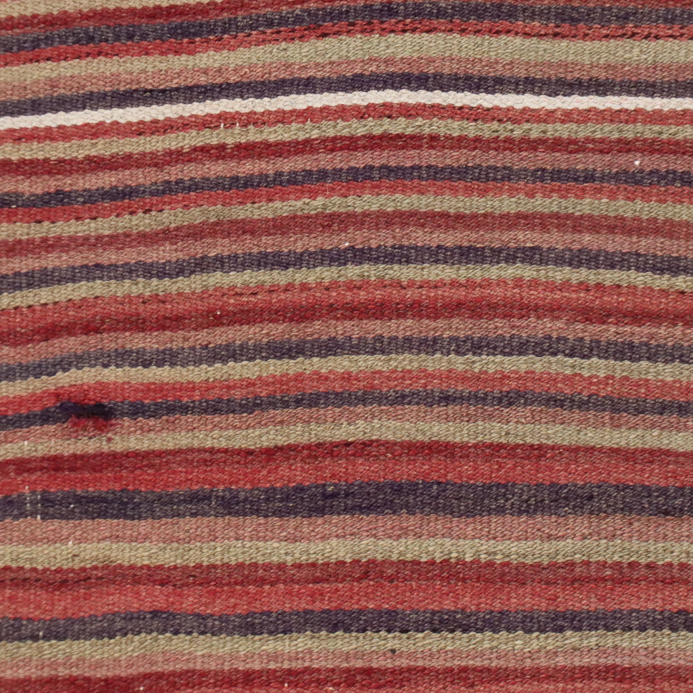 4'7 x 8'4 Handwoven Turkish Striped Area Rug
