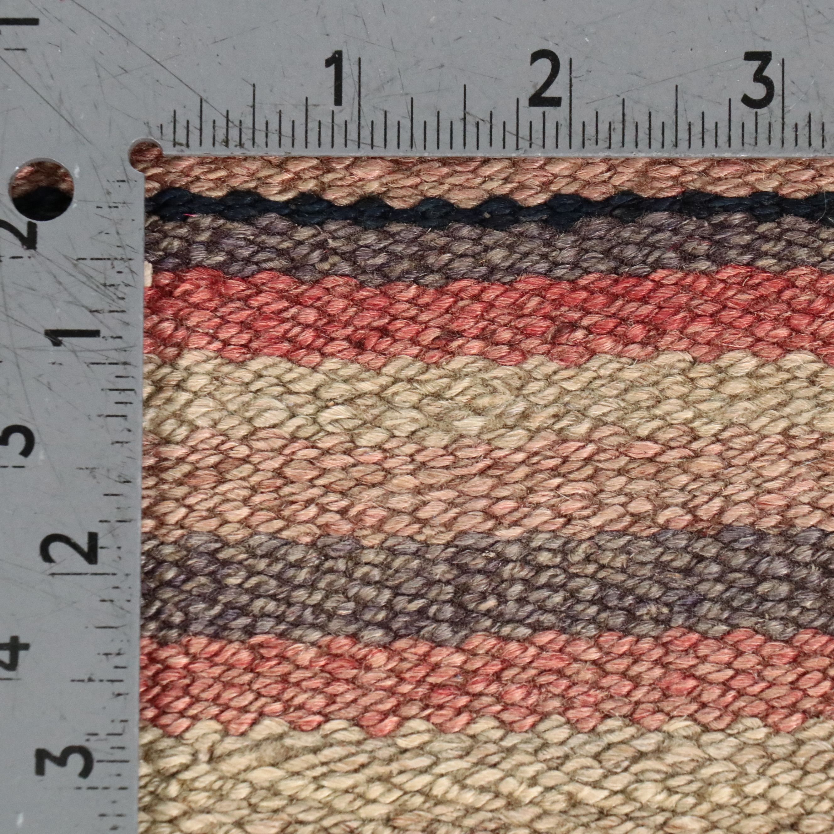 4'7 x 8'4 Handwoven Turkish Striped Area Rug