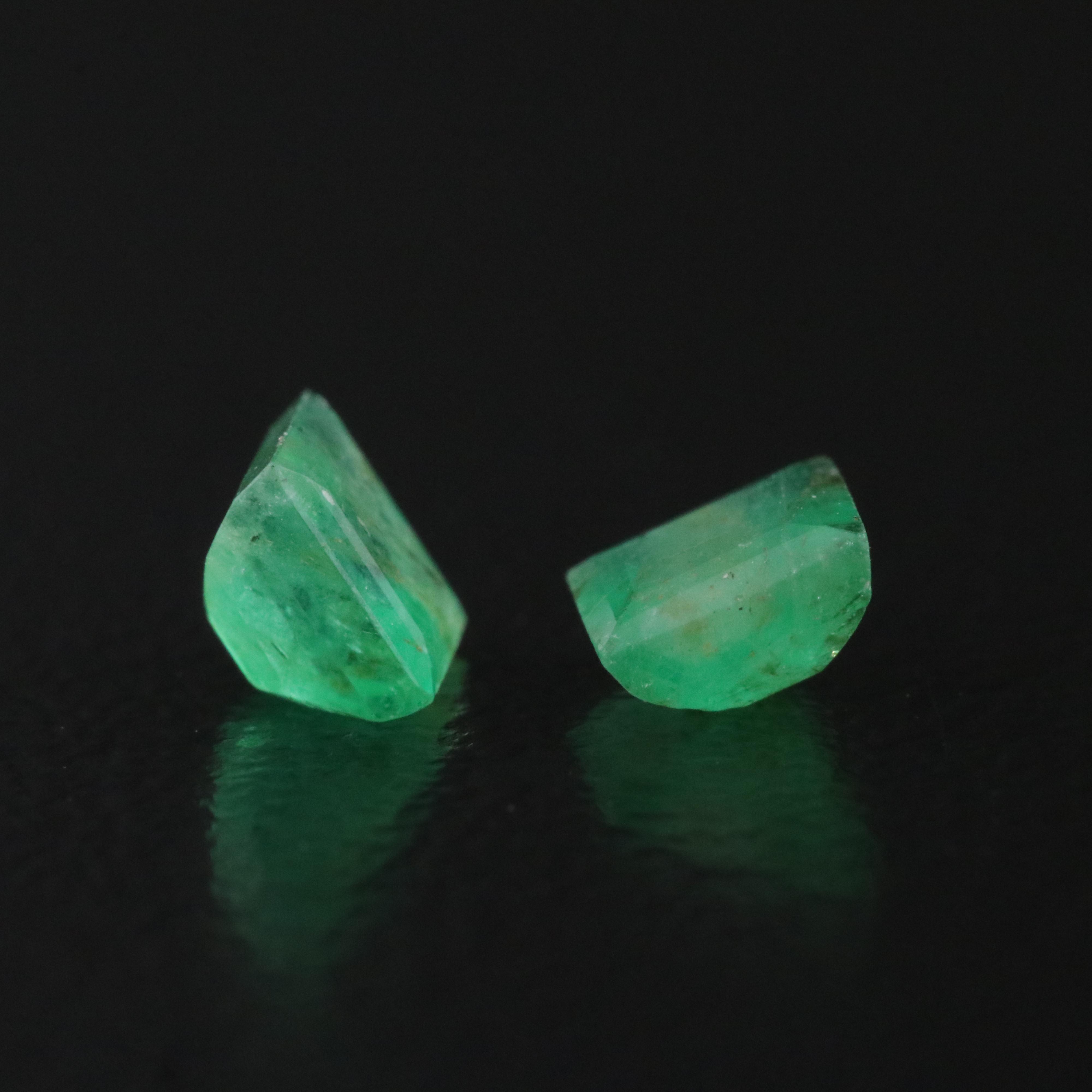 Loose 0.73 CTW Emerald Pair