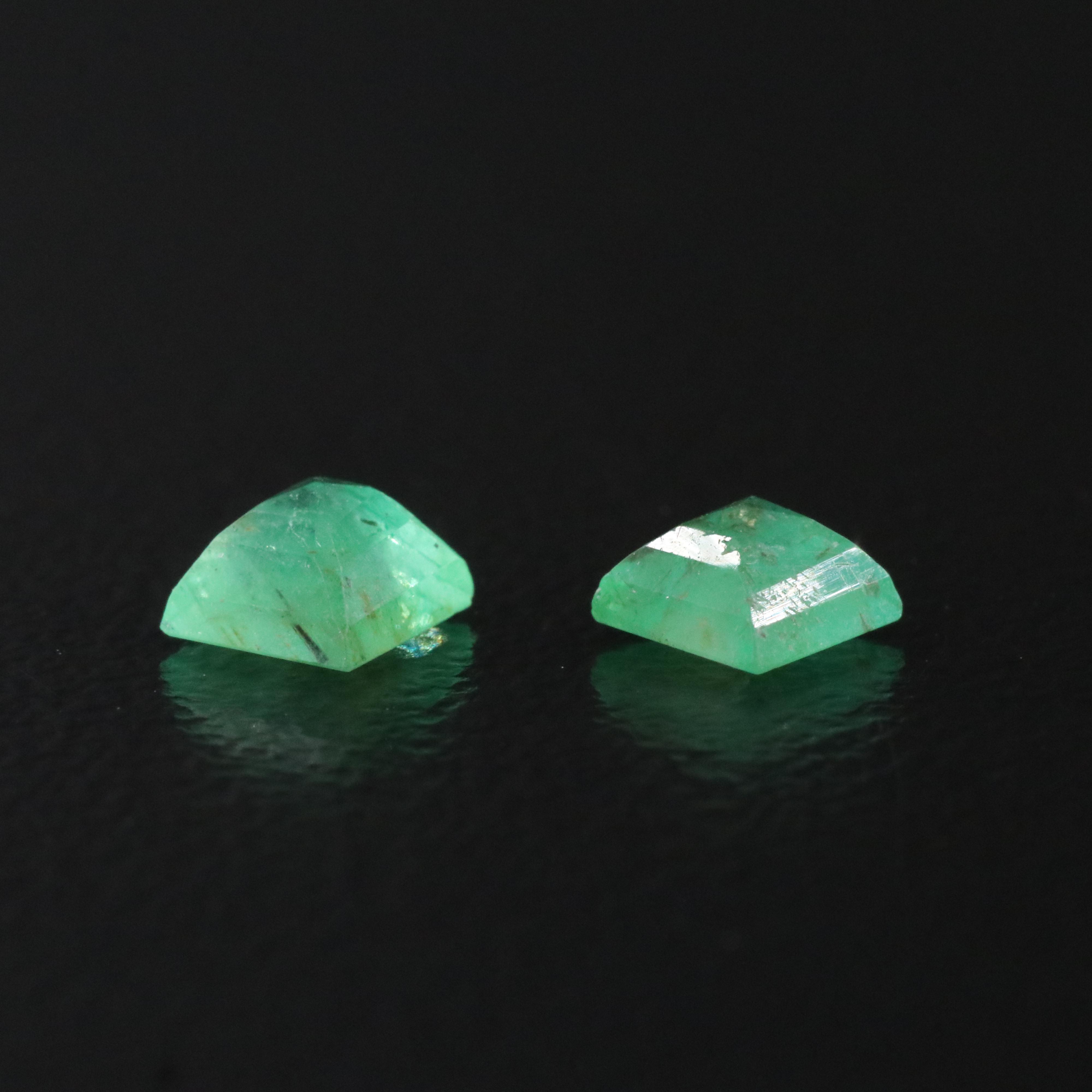 Loose 0.73 CTW Emerald Pair