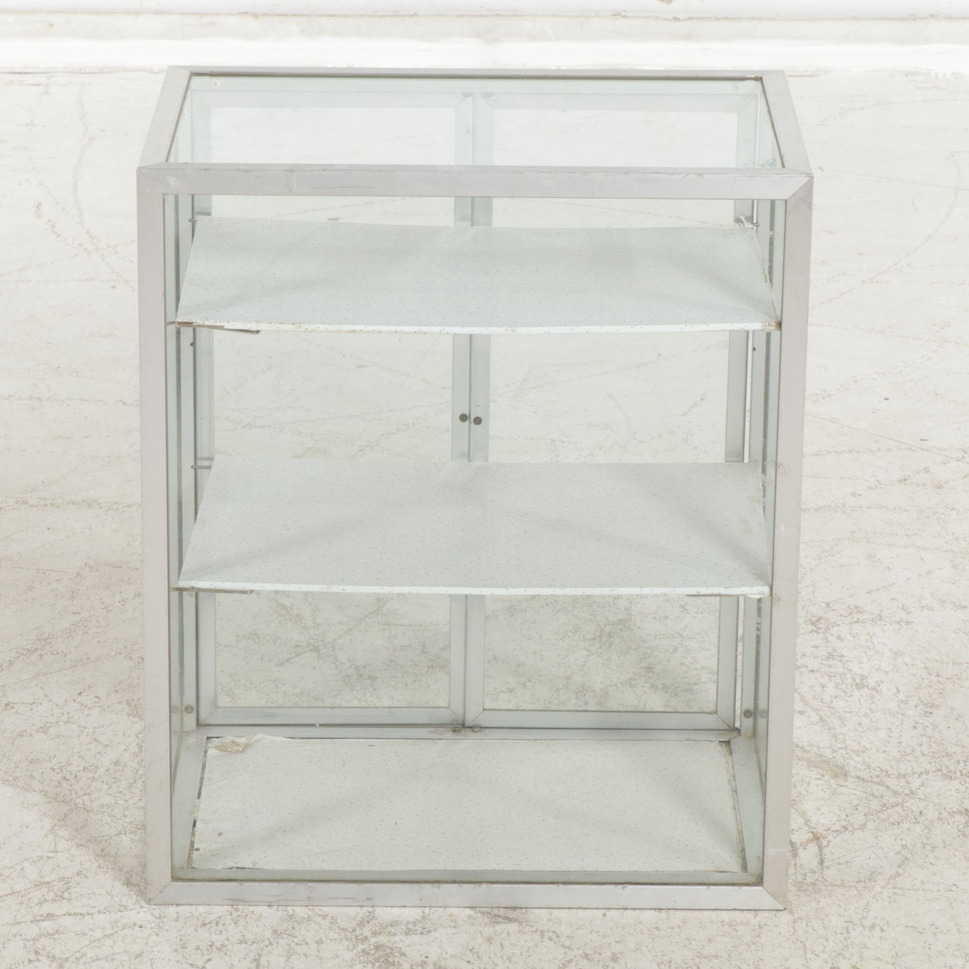 Metal Framed Glass Tabletop Display Cabinet