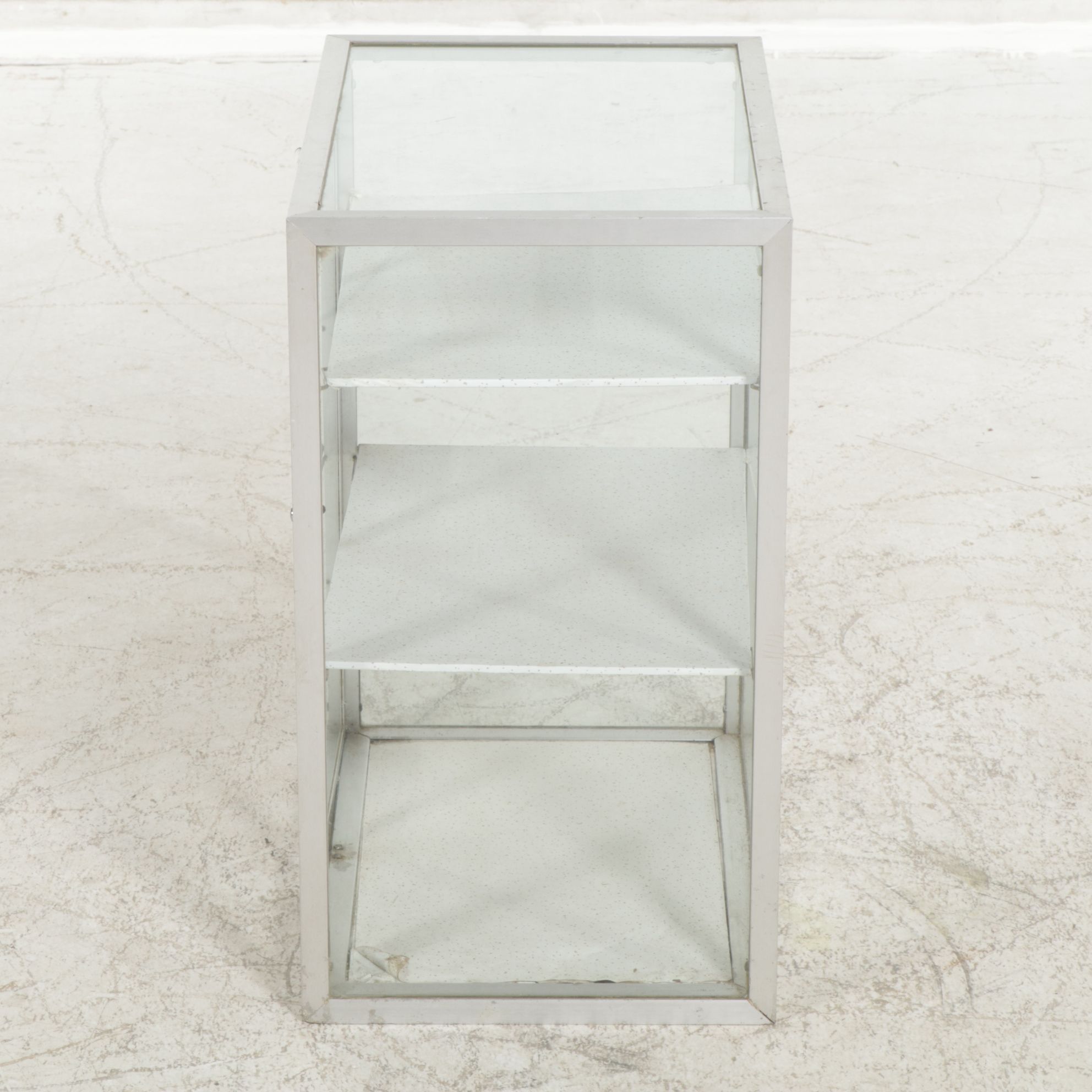Metal Framed Glass Tabletop Display Cabinet
