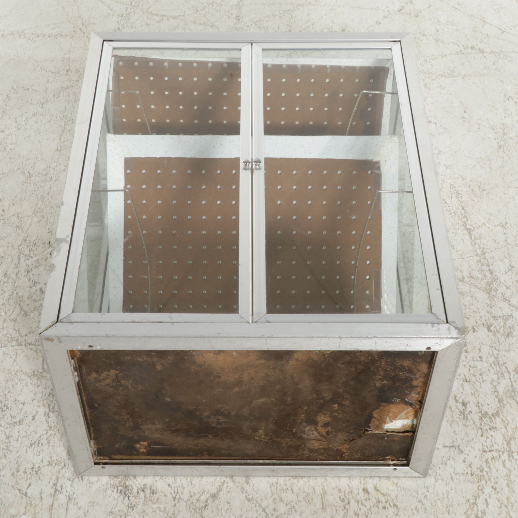 Metal Framed Glass Tabletop Display Cabinet