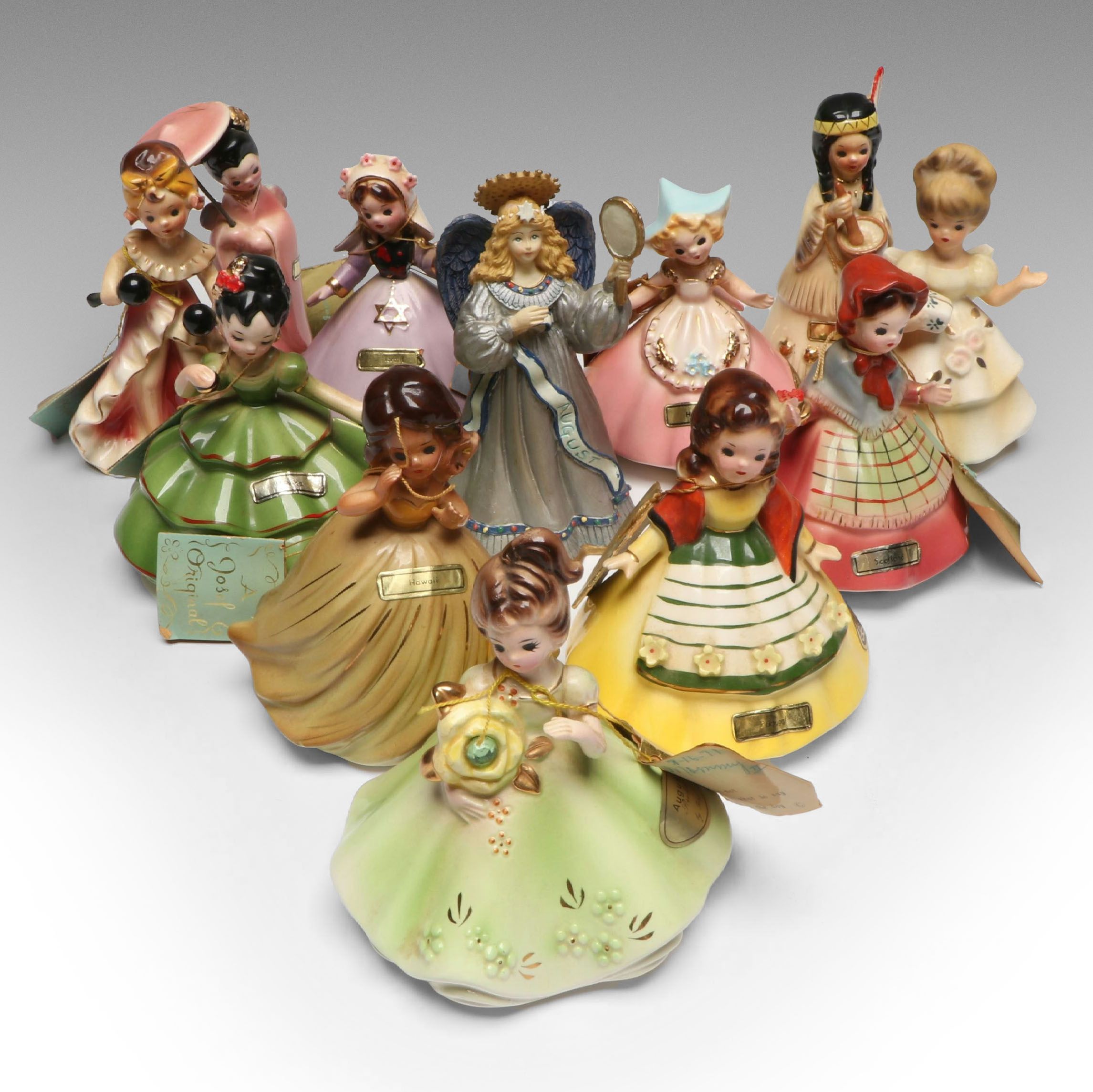 Josef "Holland," "Mexico" and More Figurines, Late 20th Century