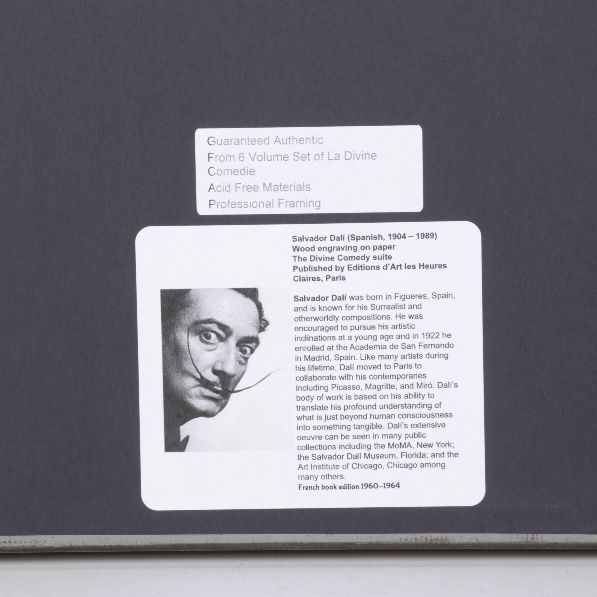 Salvador Dalí Wood Engraving "Départ pour le Grand Voyage," 1960–1964