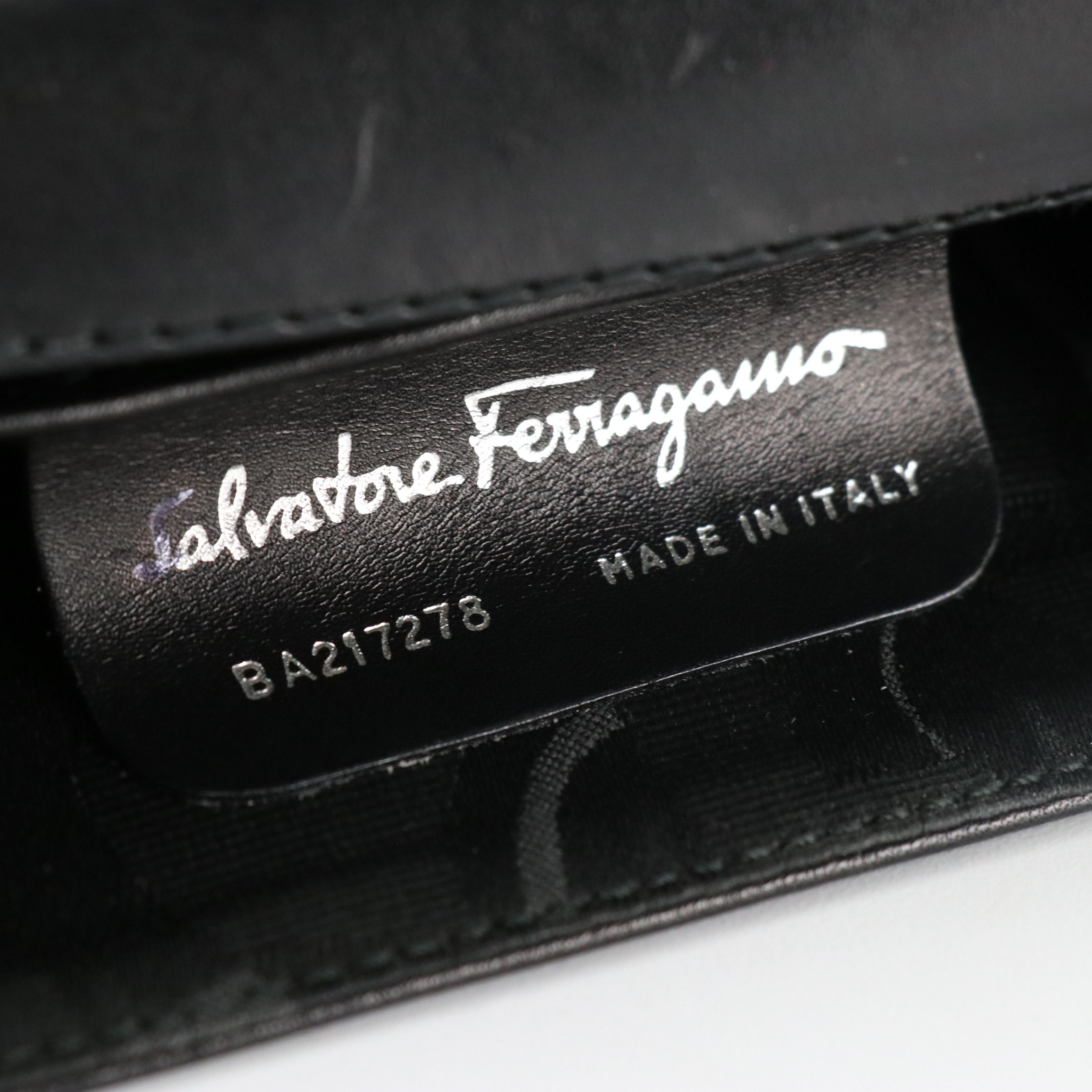 Salvatore Ferragamo Mini Vara Flap Crossbody Bag in Black Leather