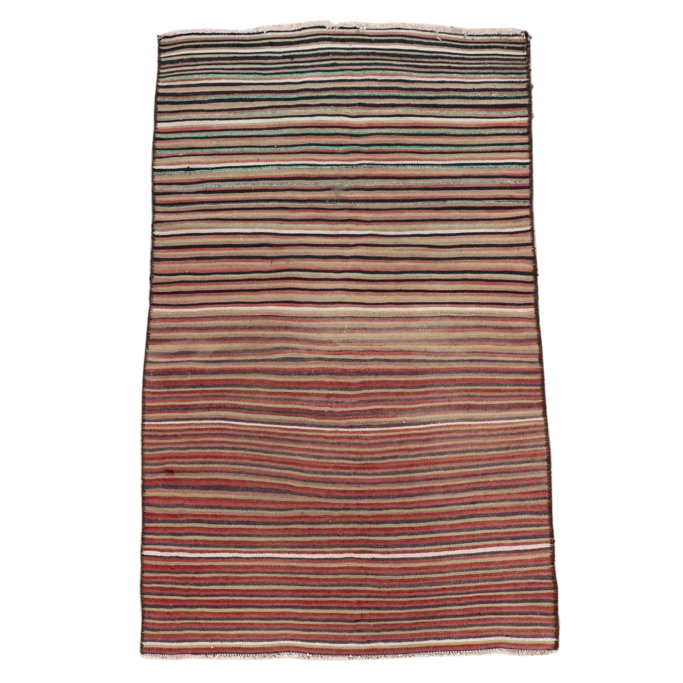 4'7 x 8'4 Handwoven Turkish Striped Area Rug