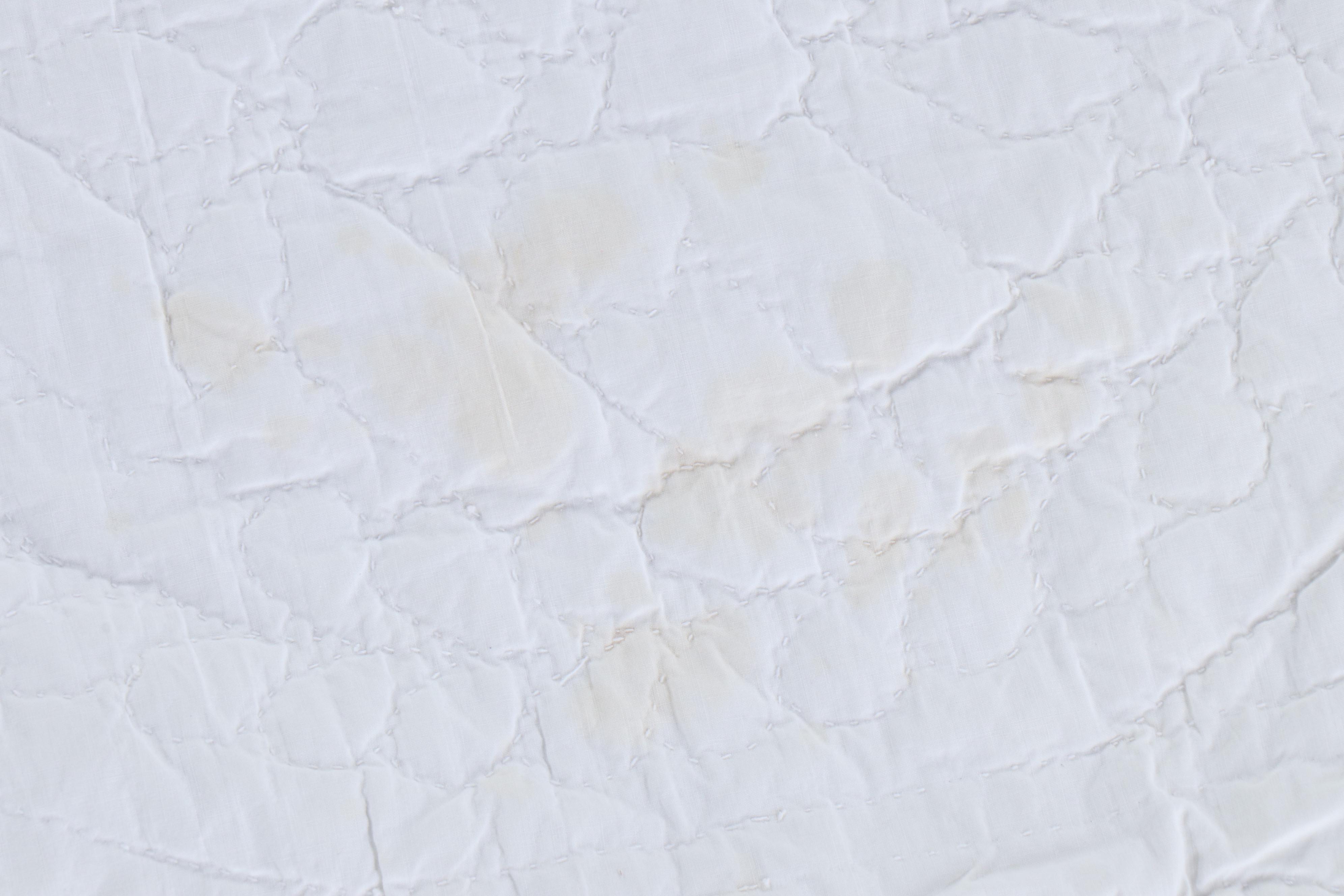 Handmade Cherry Blossom Cotton Applique Twin-Sized Quilt