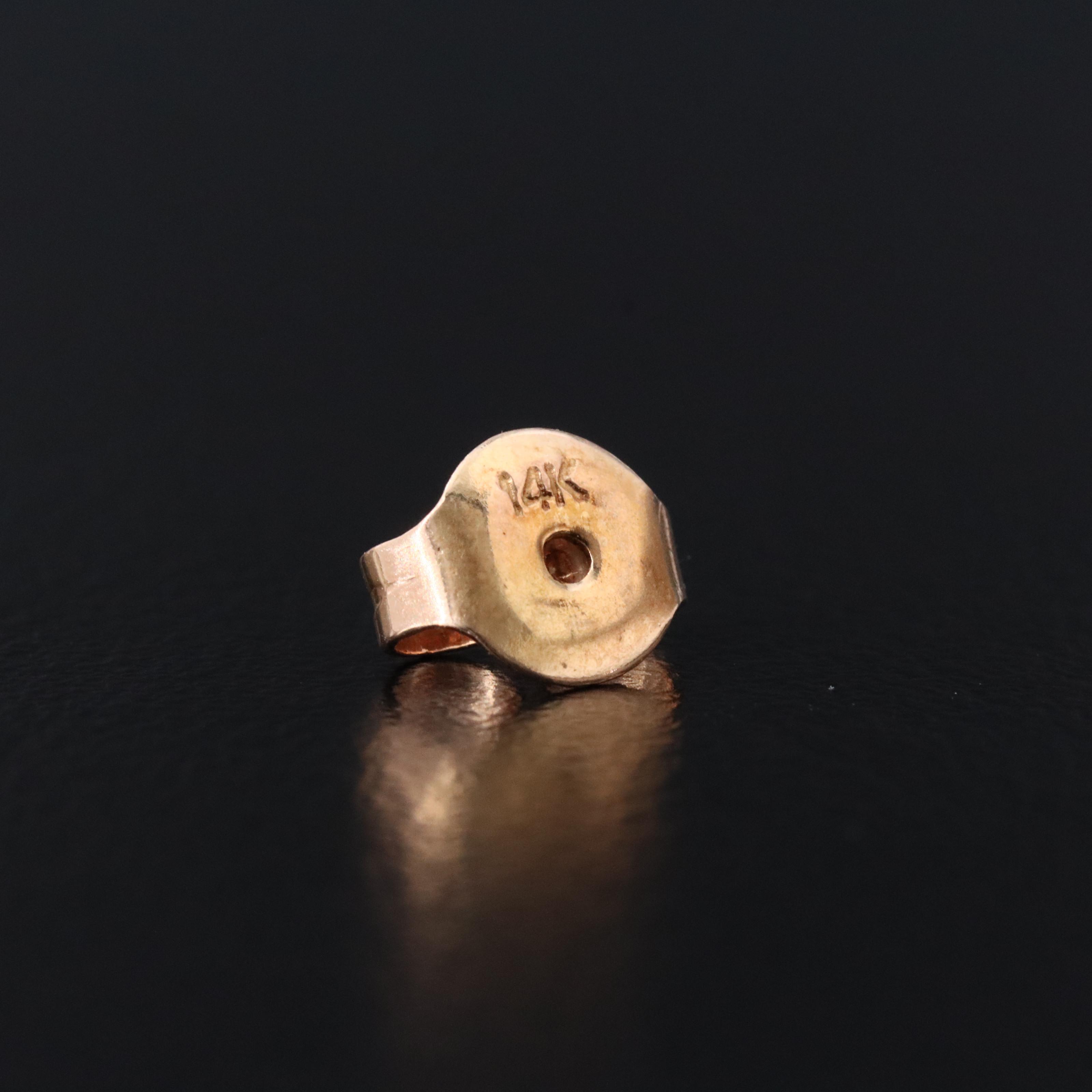 14K Rose Gold Pink Tourmaline and Diamond Halo Stud Earrings