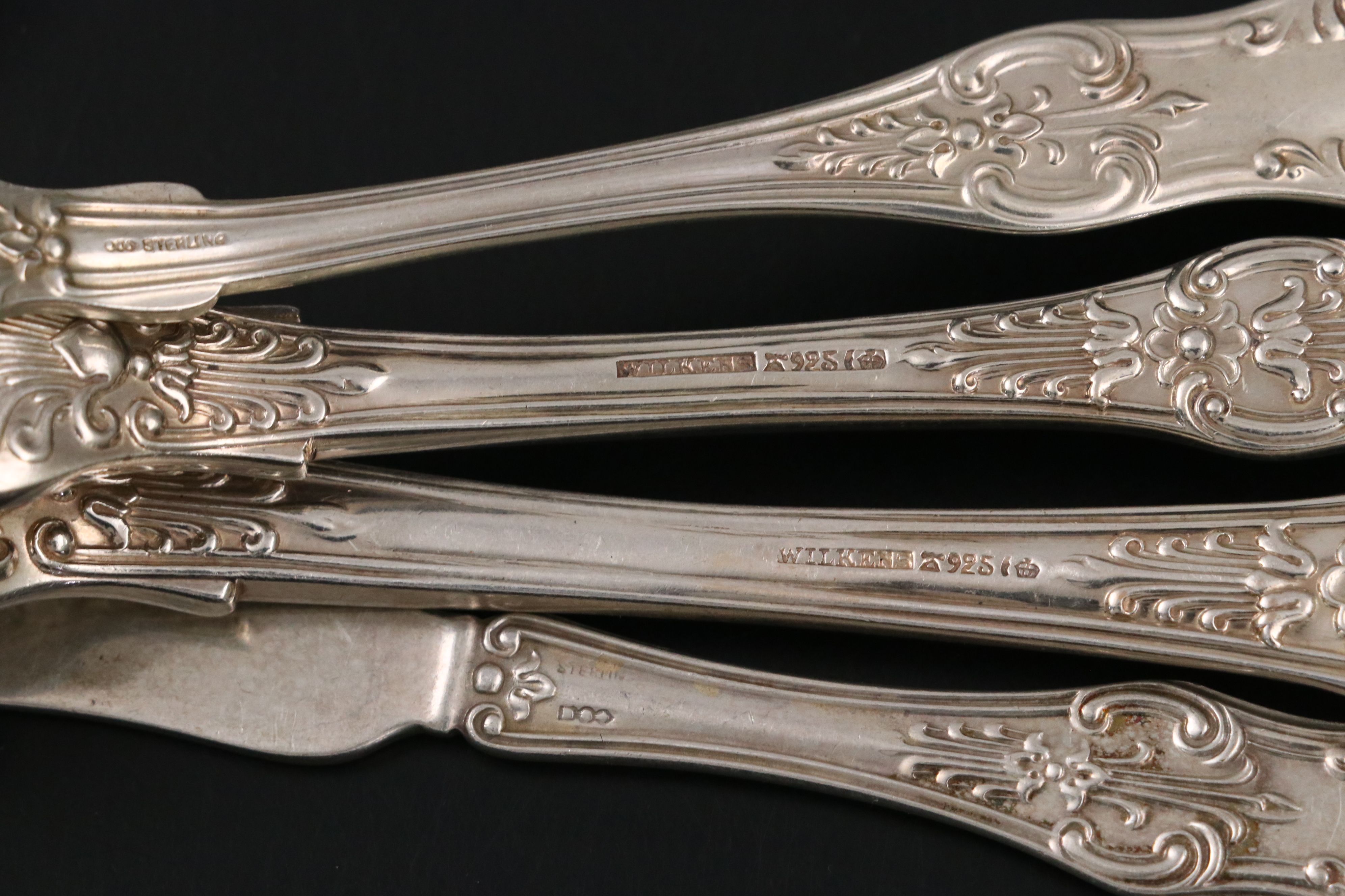 Reed & Barton and European "Kings" Sterling Silver Flatware (Approx. 118 Pieces)