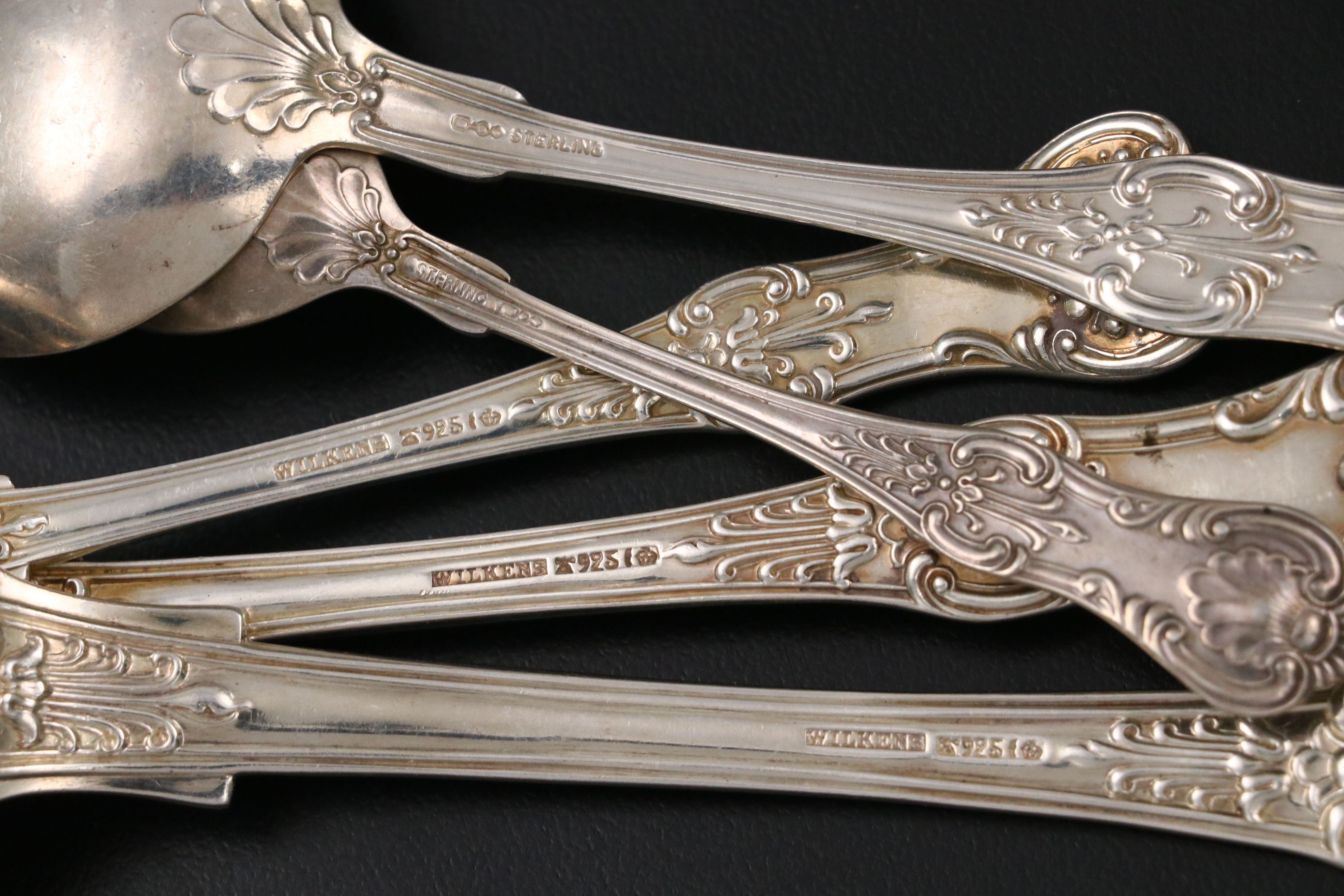 Reed & Barton and European "Kings" Sterling Silver Flatware (Approx. 118 Pieces)