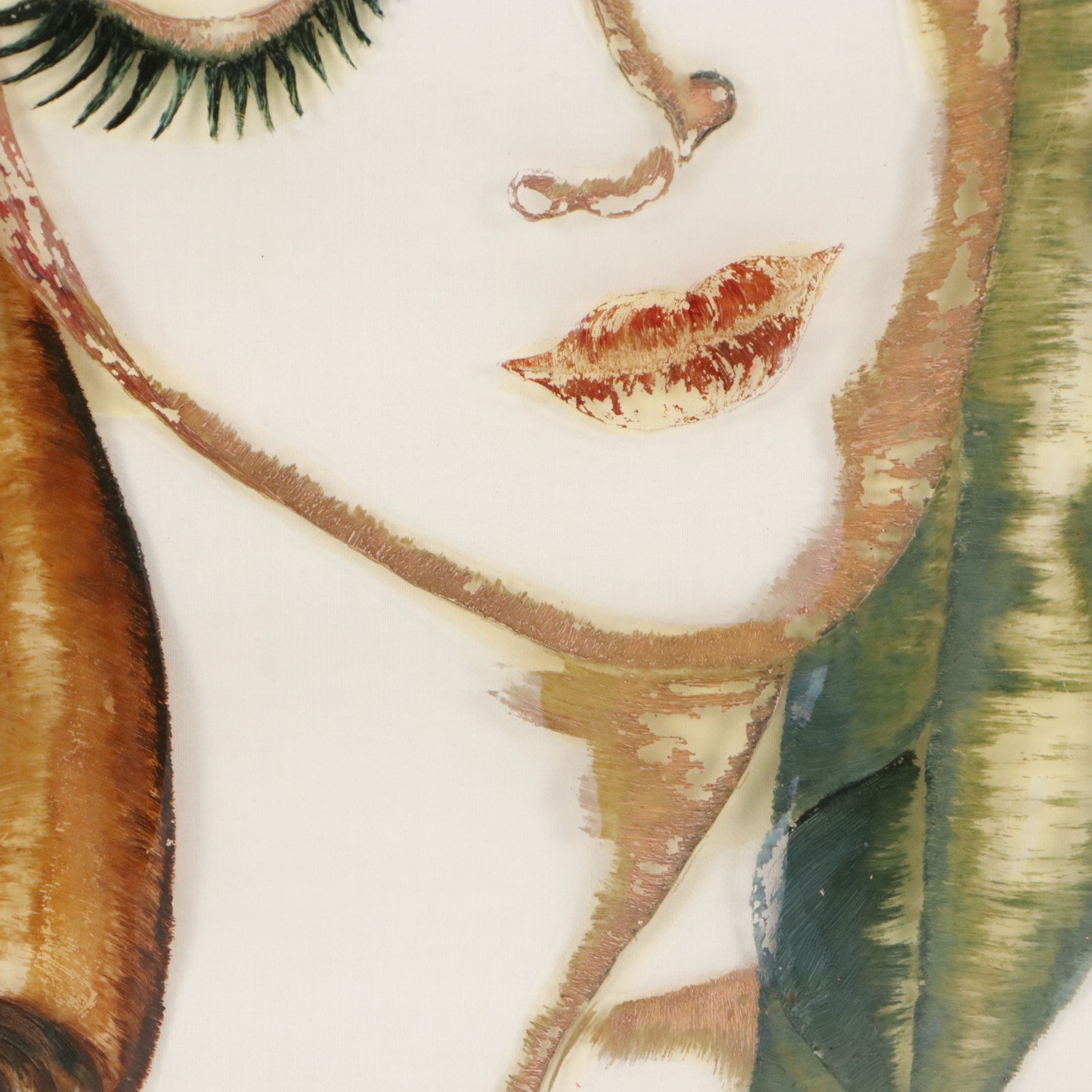 Patricia Paridon Oil Portraits on Glass "M'Lord" and "M'Lady," 1938