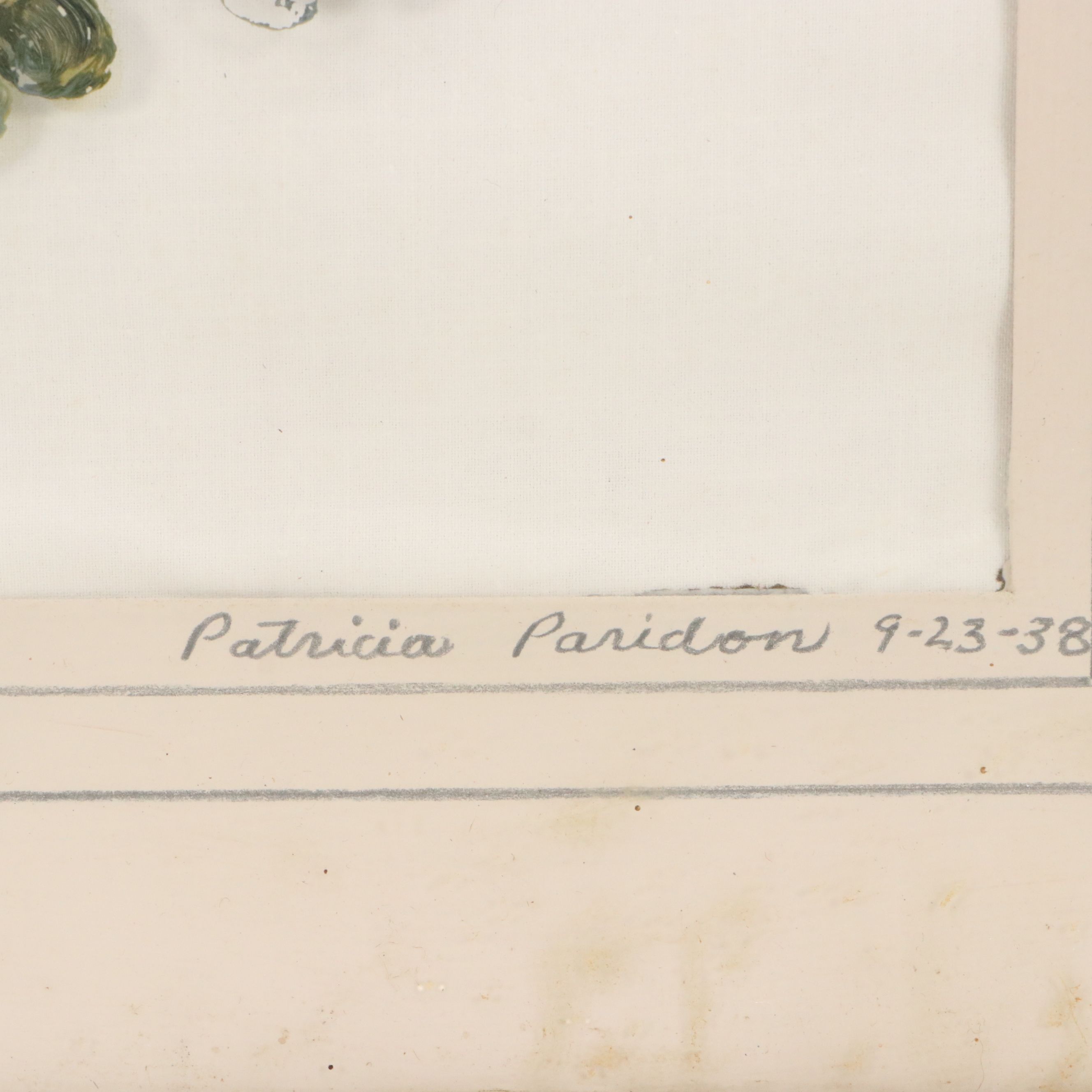 Patricia Paridon Oil Portraits on Glass "M'Lord" and "M'Lady," 1938