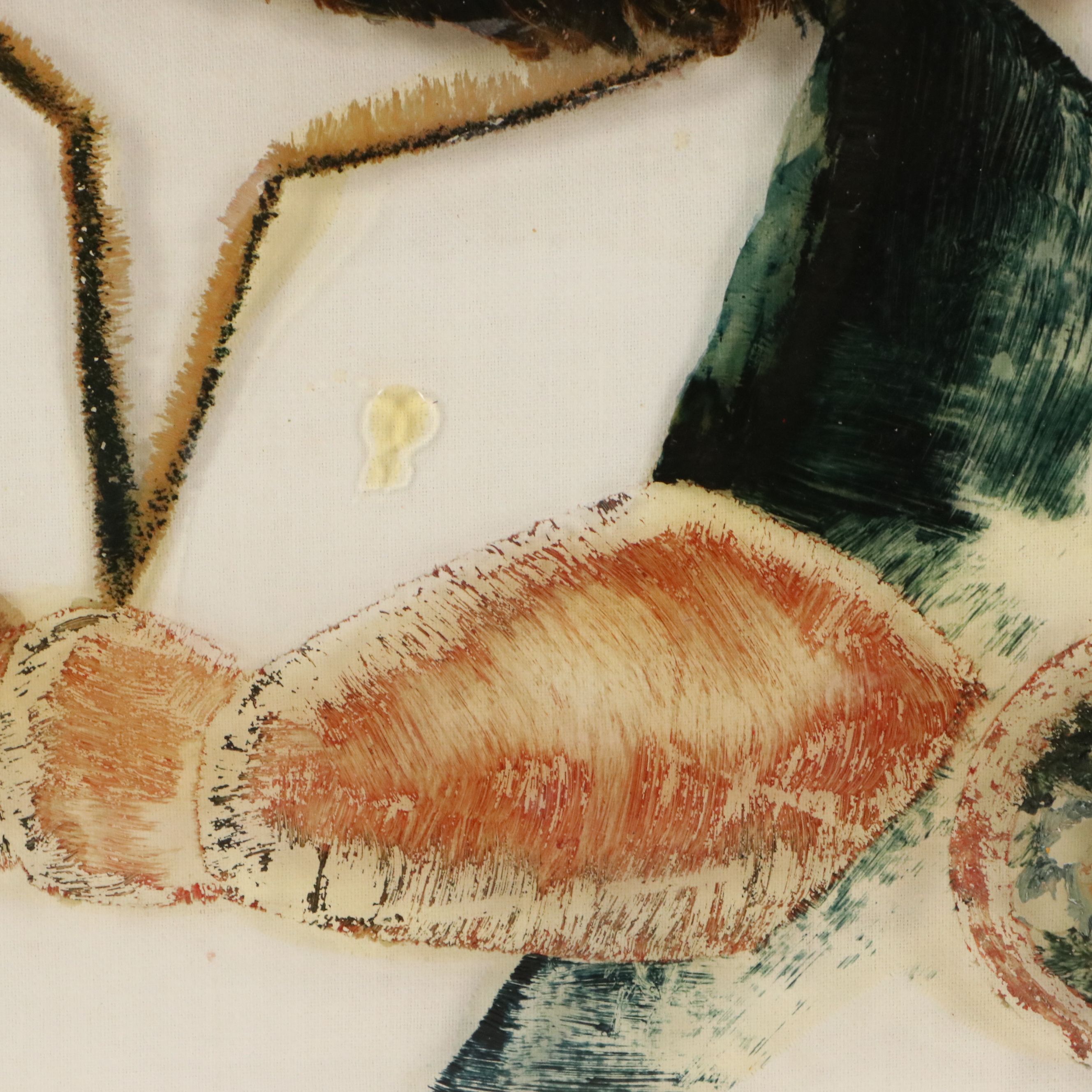 Patricia Paridon Oil Portraits on Glass "M'Lord" and "M'Lady," 1938