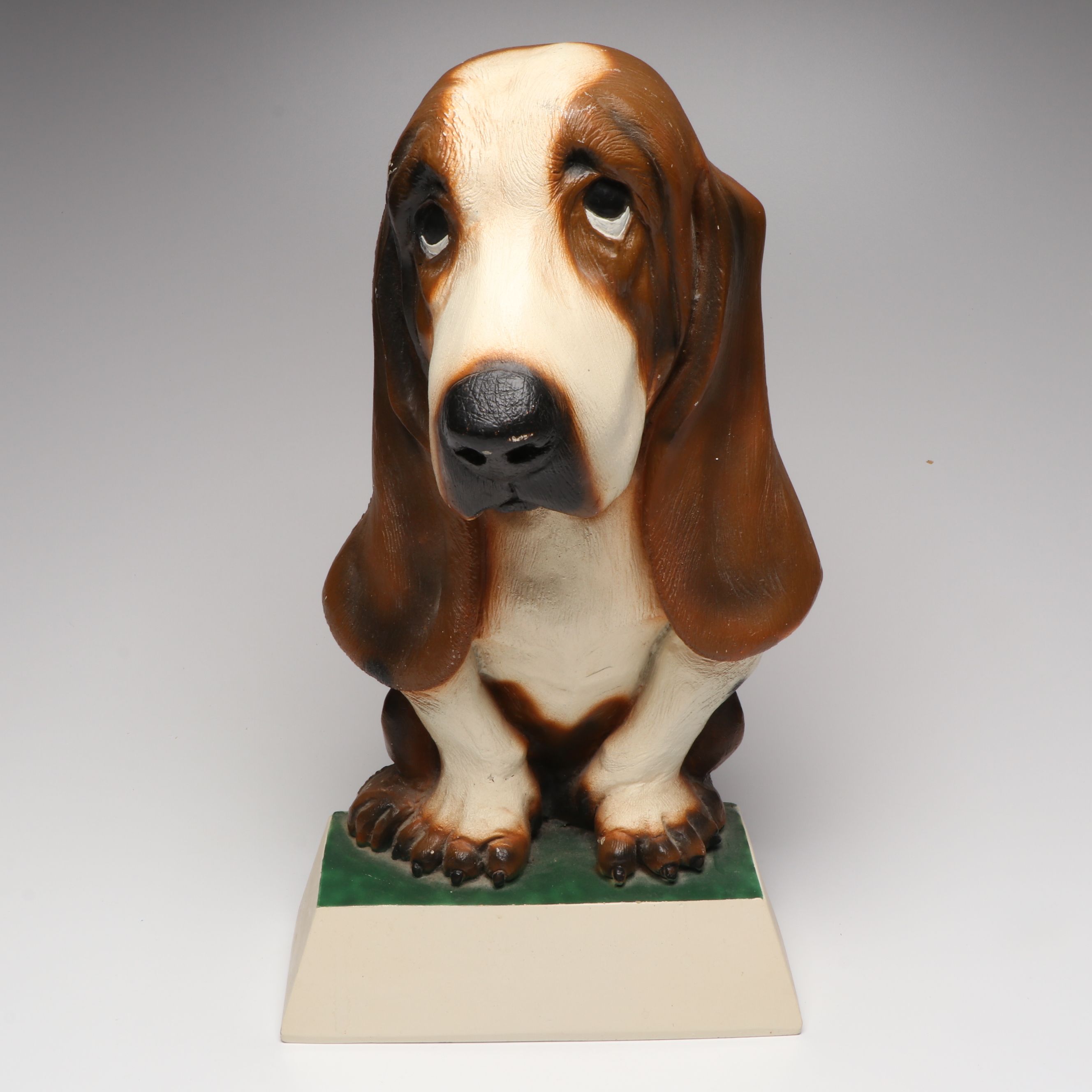 Basset Hound Wall Hanging with Bank and Figurine, Late 20th Century