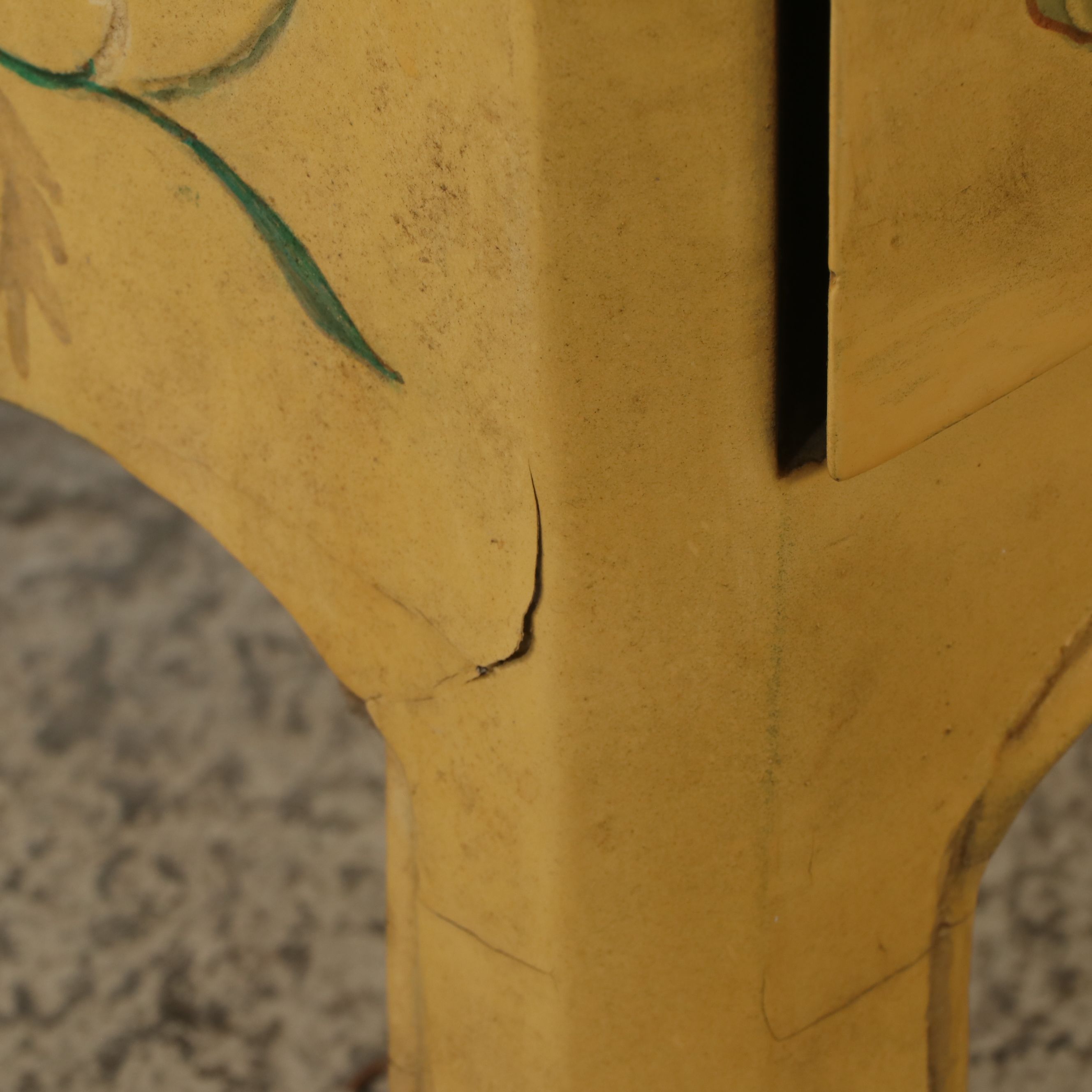 Baroque Style Paint-Decorated Wooden Bombe Chest