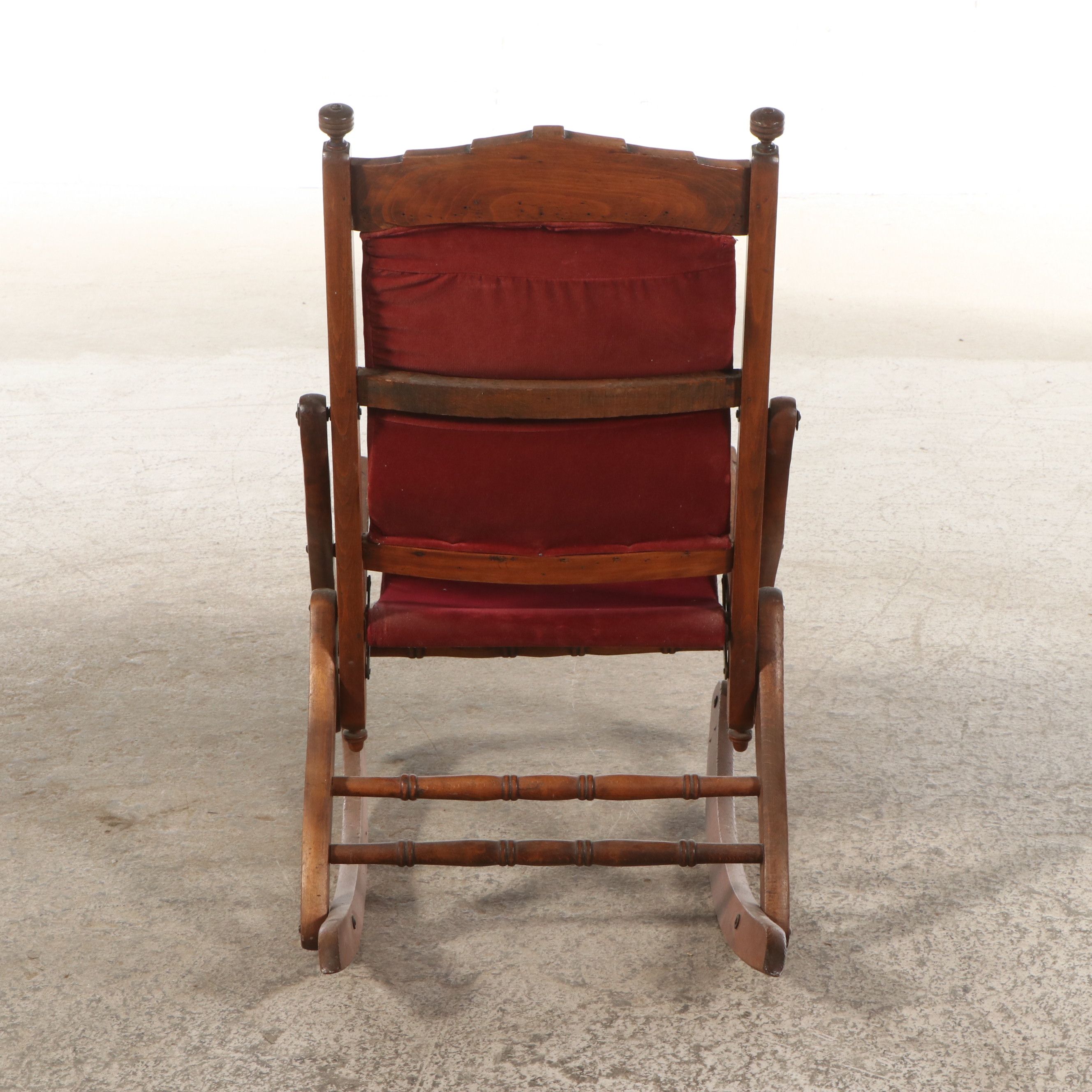 Victorian Eastlake Style Folding Rocking Chair, Late 19th/ Early 20th Century