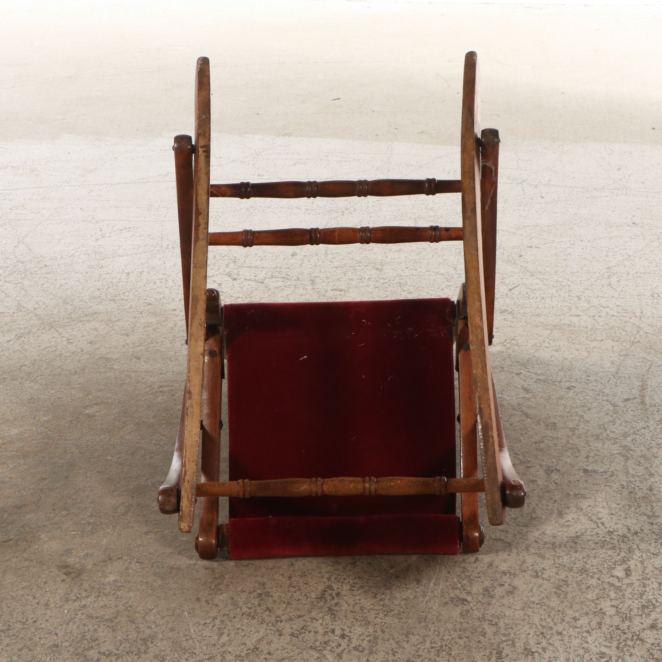 Victorian Eastlake Style Folding Rocking Chair, Late 19th/ Early 20th Century