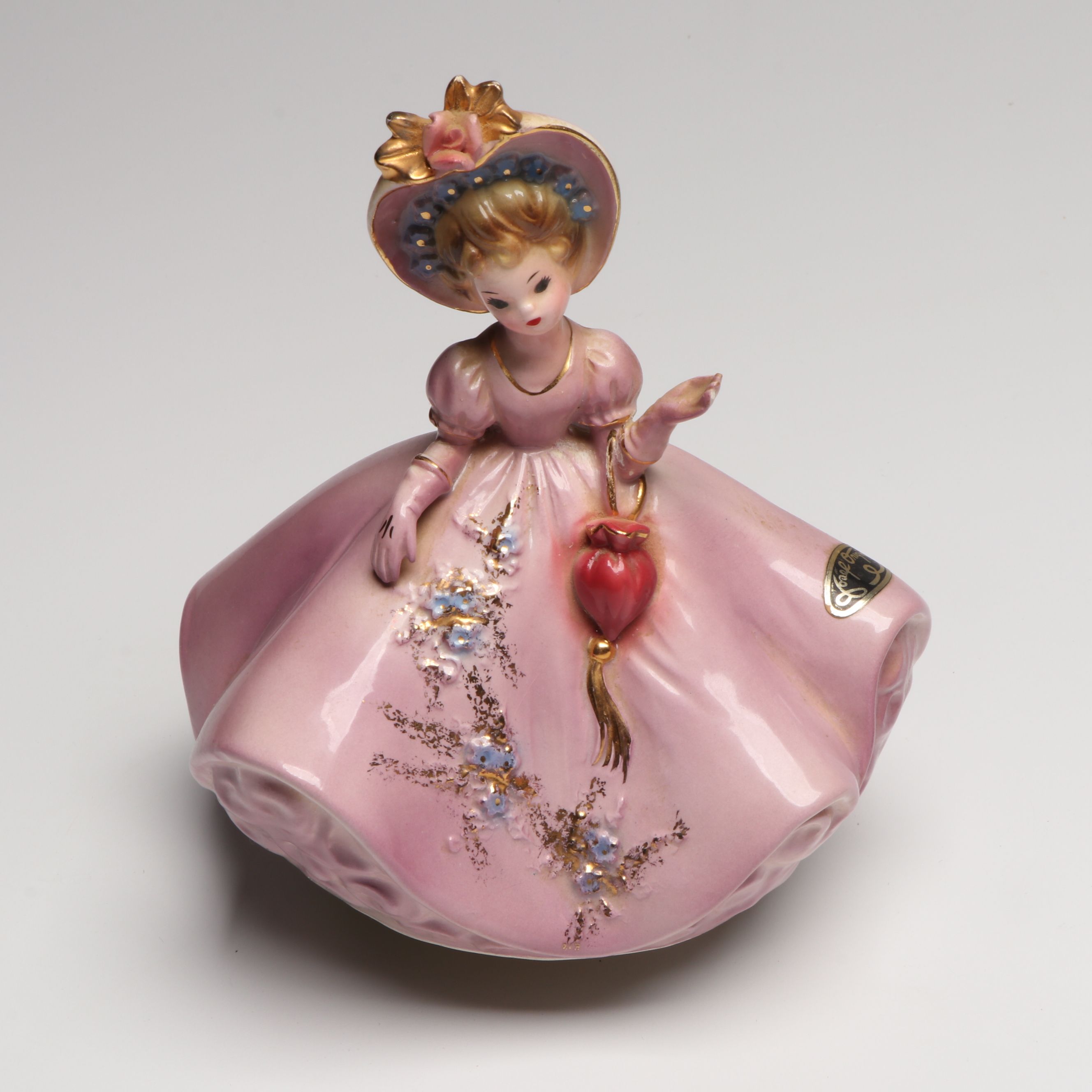 Josef "March" with More Ceramic Figurines and Bell, Late 20th Century