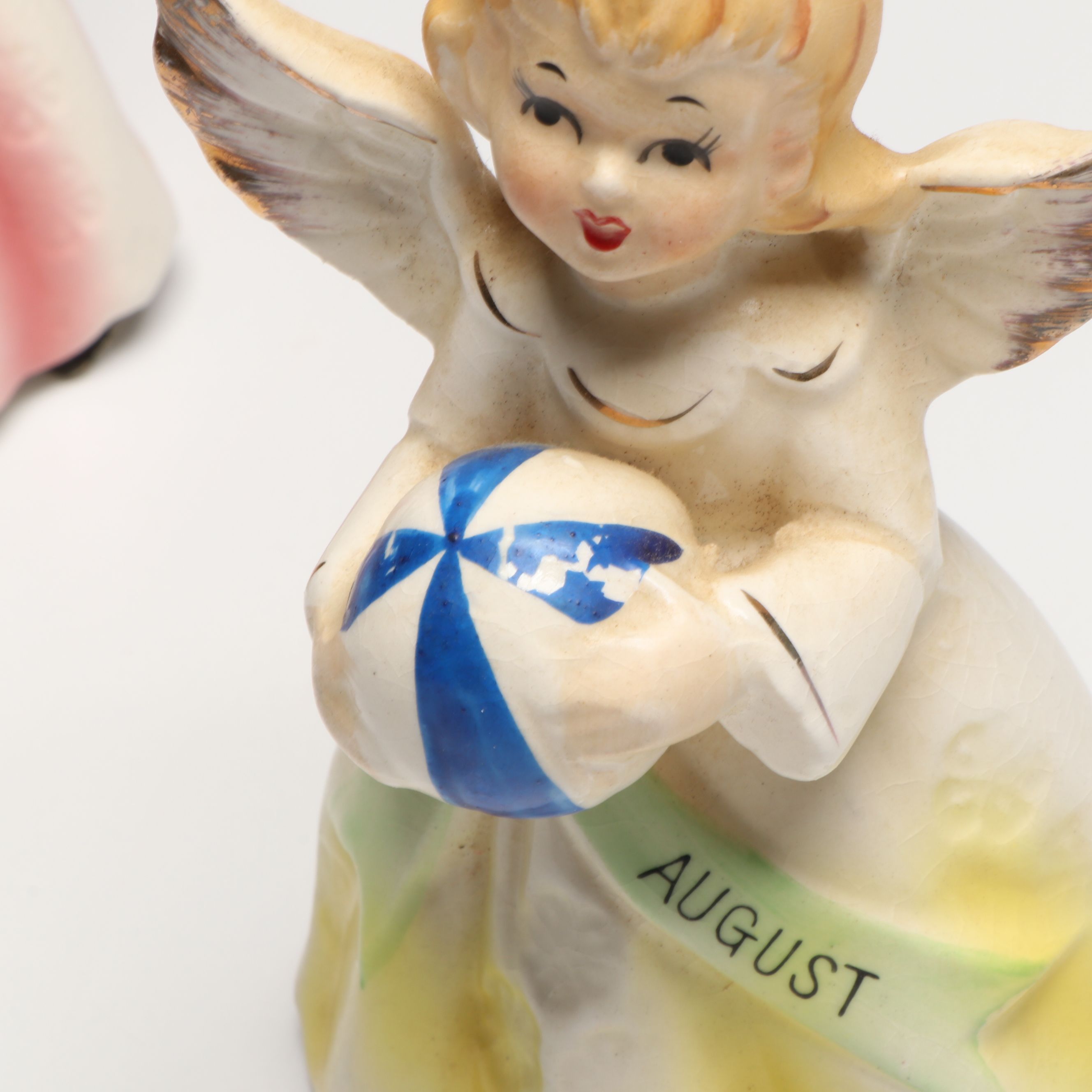 Josef "March" with More Ceramic Figurines and Bell, Late 20th Century