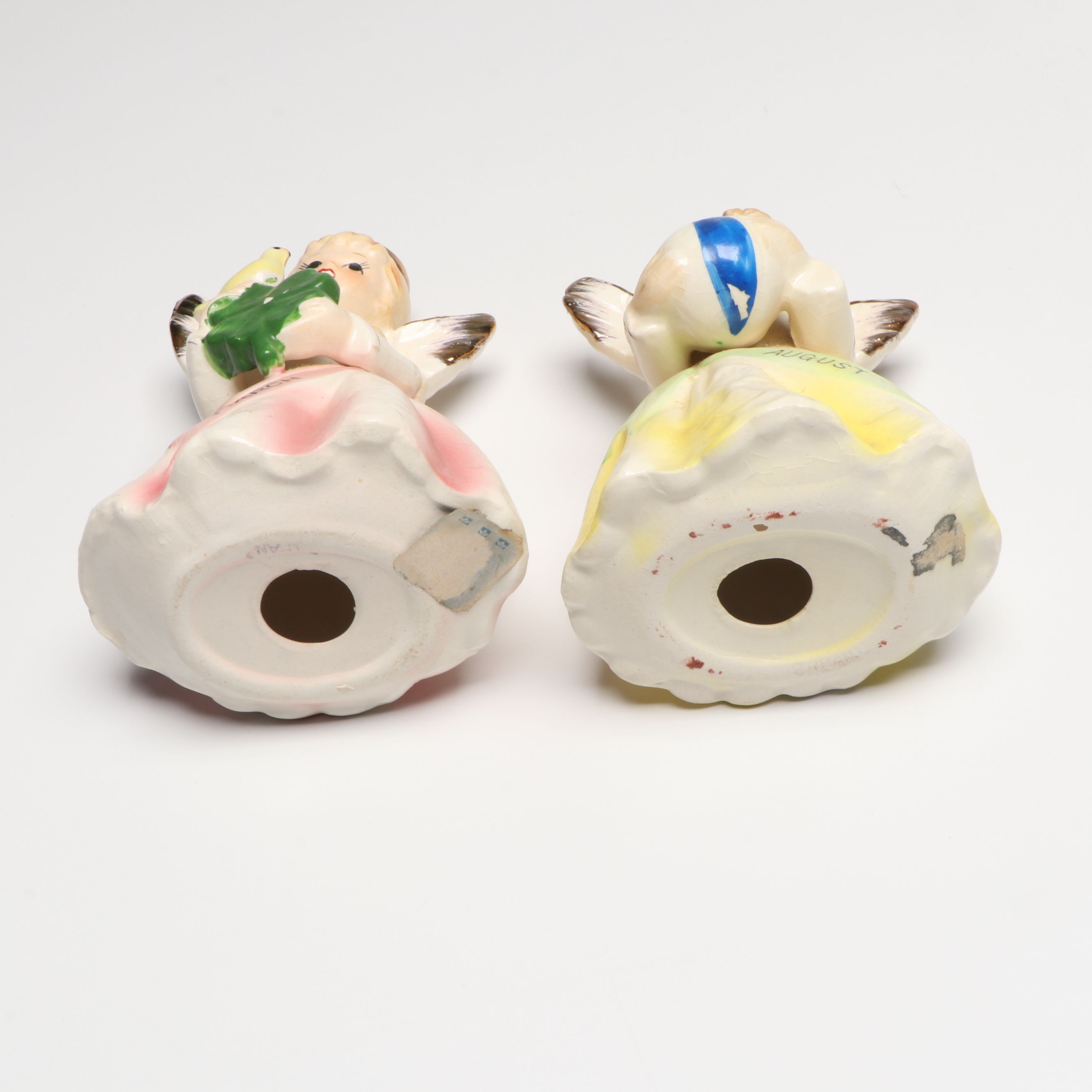 Josef "March" with More Ceramic Figurines and Bell, Late 20th Century