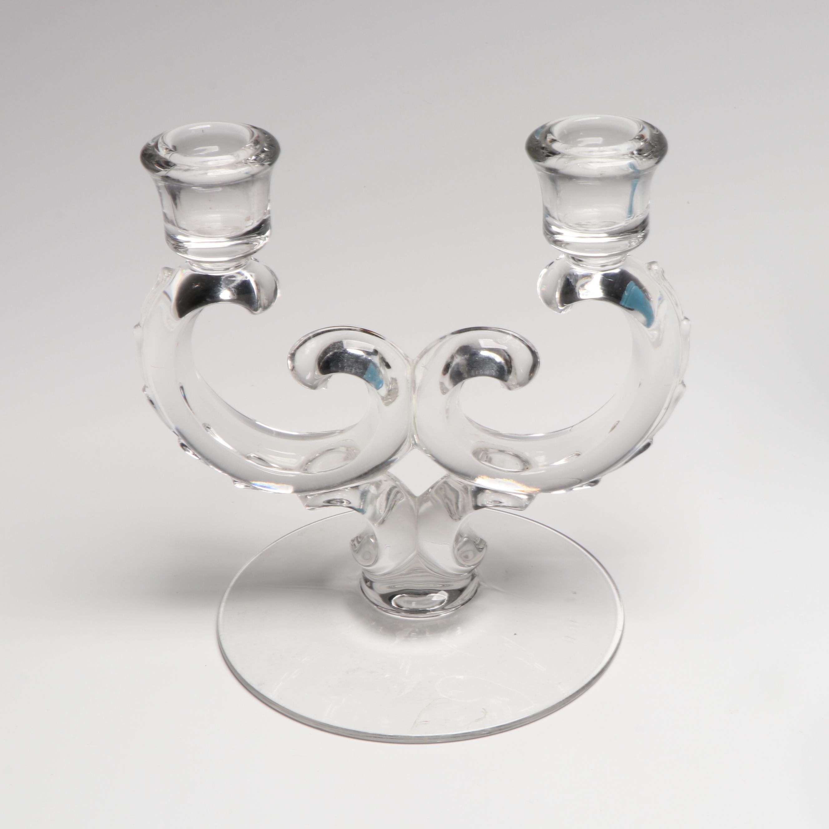 Victorian Style Bristol & Opaline Glass Vessels, American Candlesticks