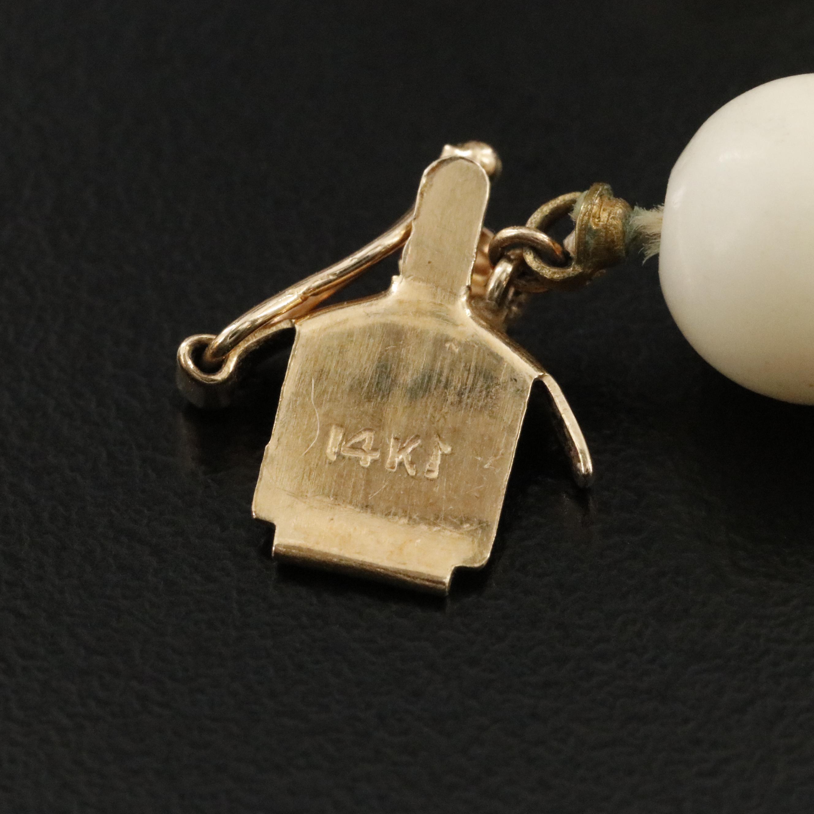 Coral Bead Necklace with 14K Clasp