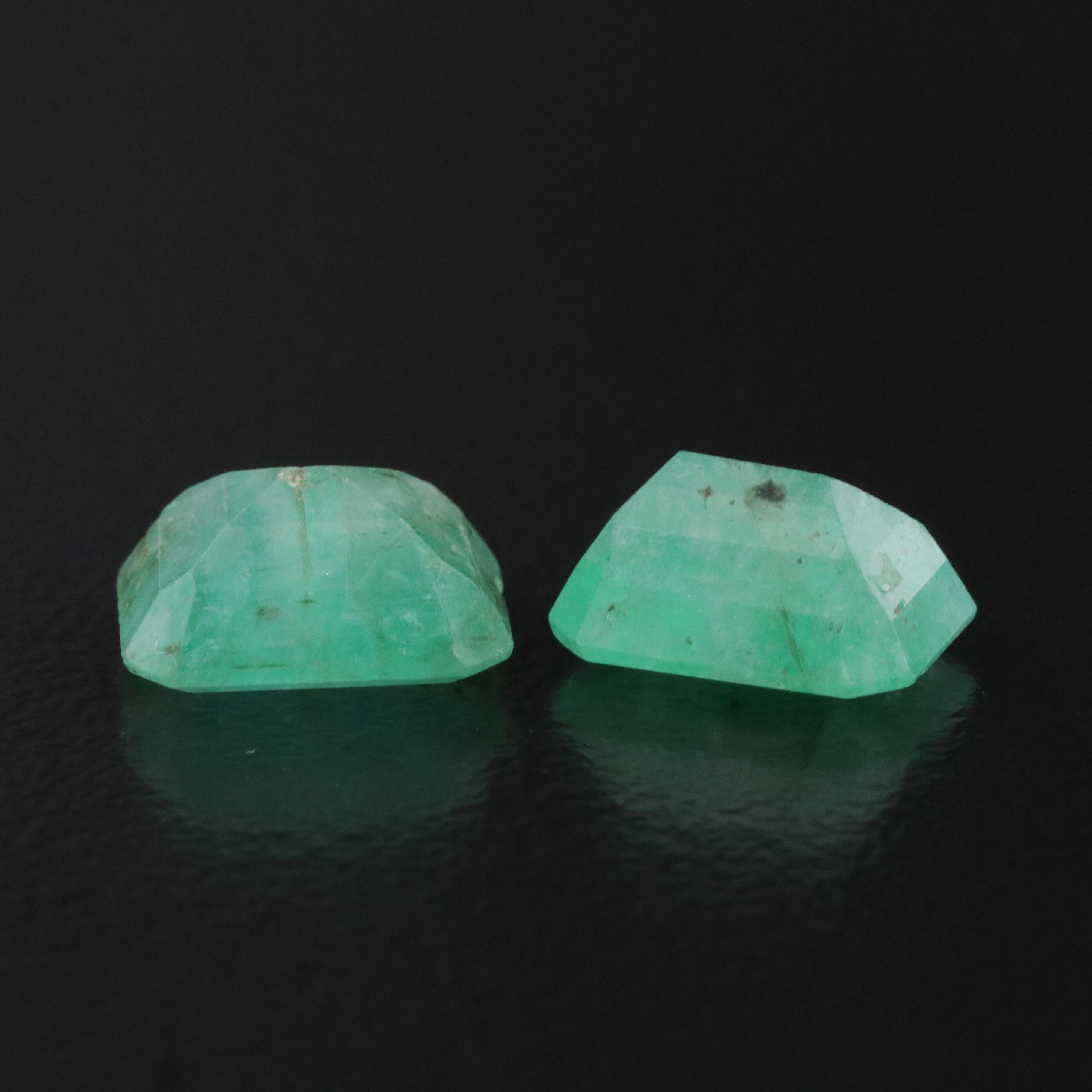 Loose 5.28 CTW Emerald Pair