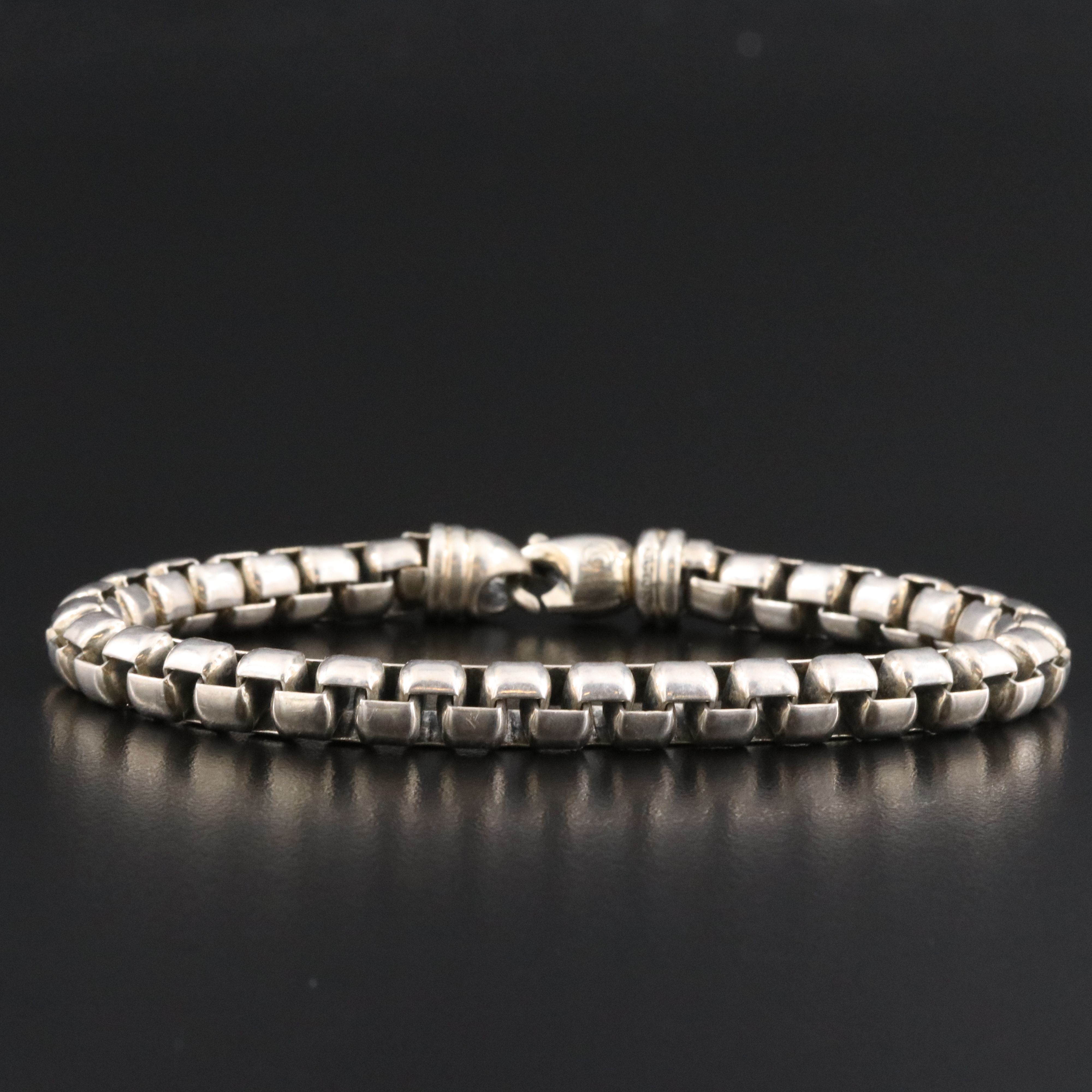 David Yurman Sterling Box Chain Bracelet