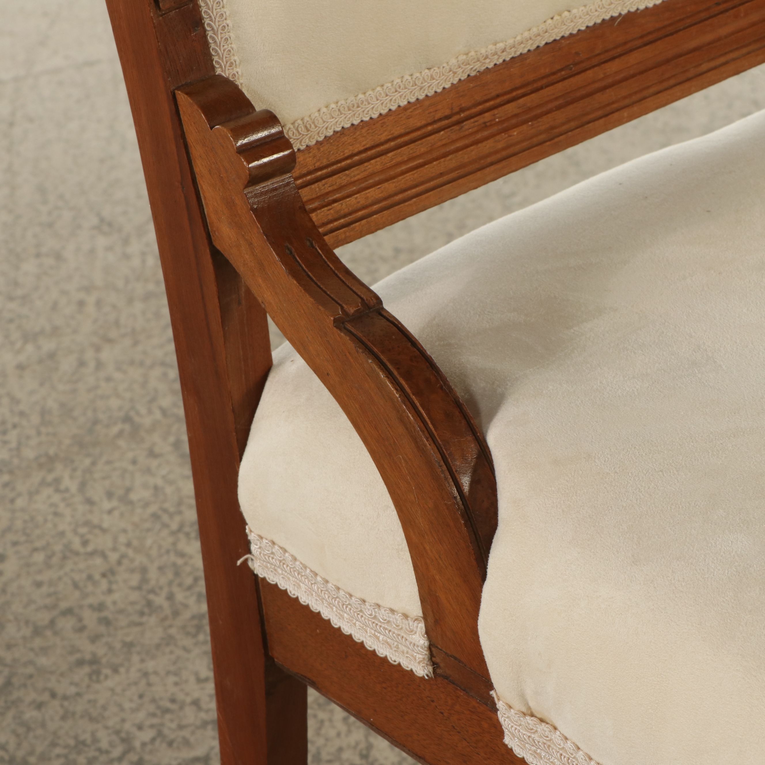Pair of Eastlake Style Carved and Incised Wood Side Chairs, Late 19th Century