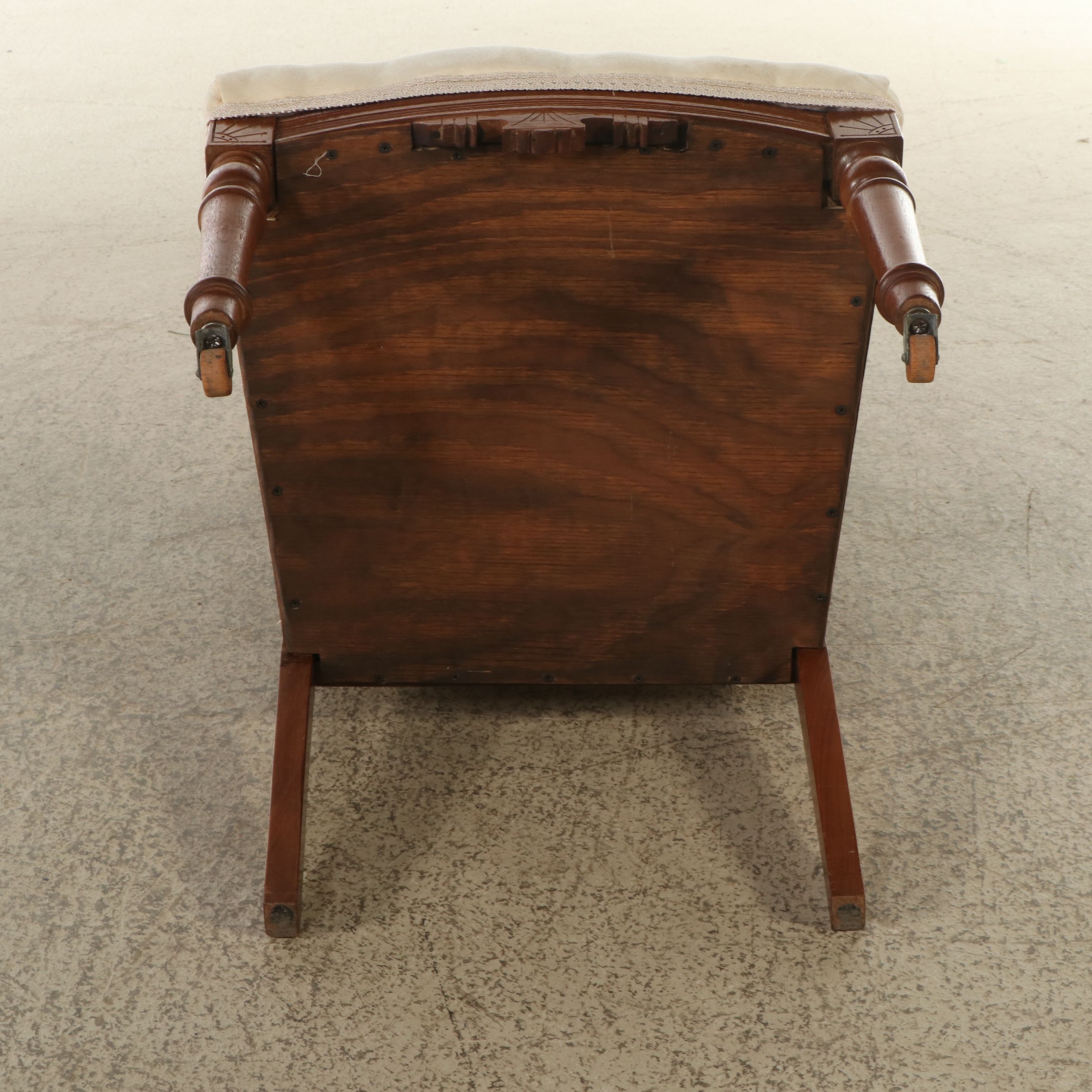 Pair of Eastlake Style Carved and Incised Wood Side Chairs, Late 19th Century