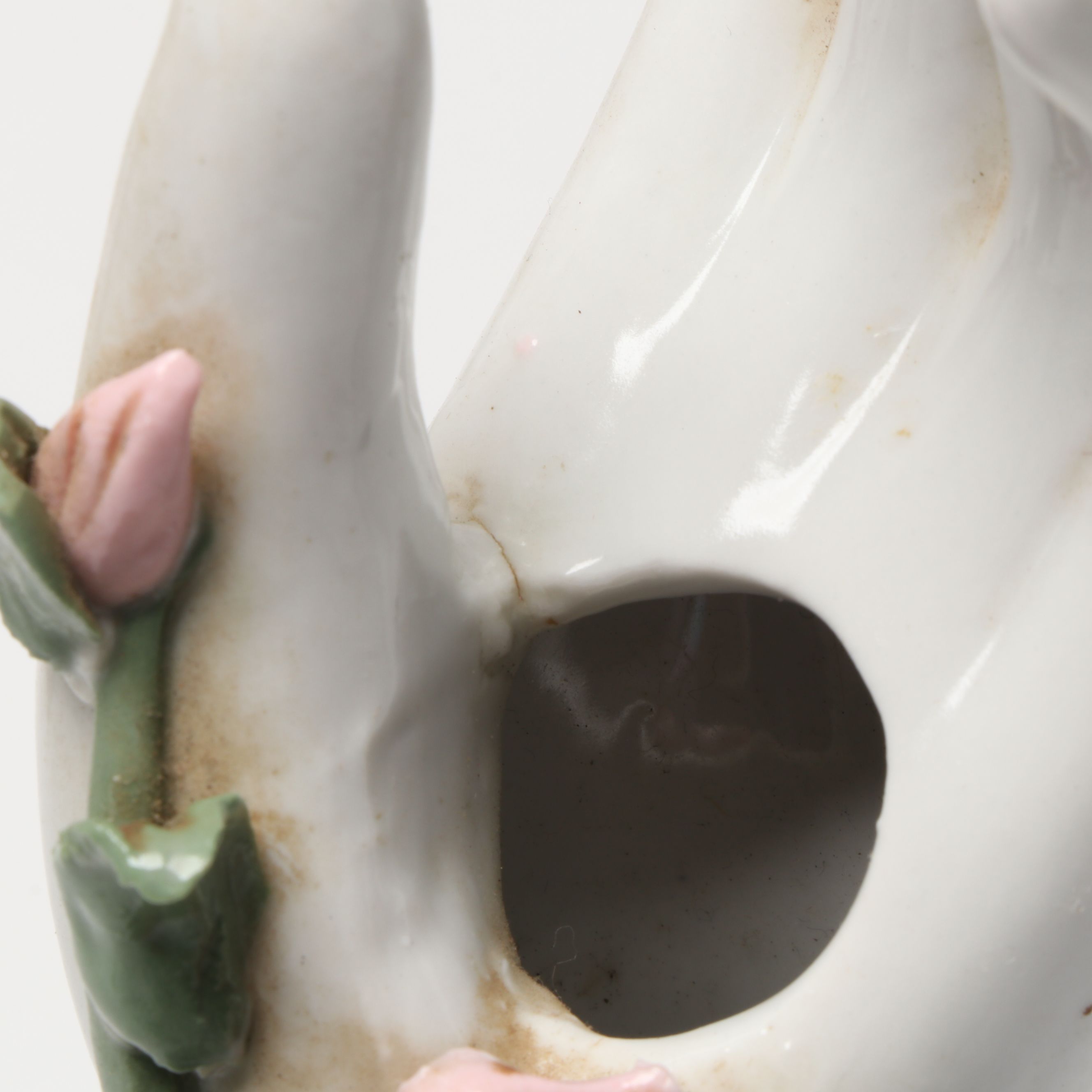 DeVilbiss Hand-Painted Perfume Bottle with Porcelain and Other Table Accessories