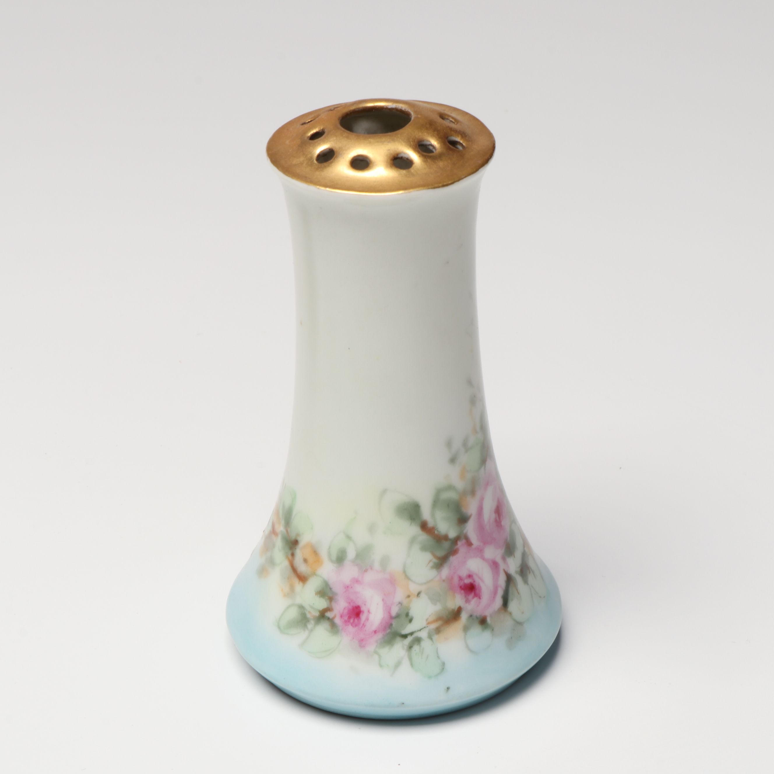 DeVilbiss Hand-Painted Perfume Bottle with Porcelain and Other Table Accessories