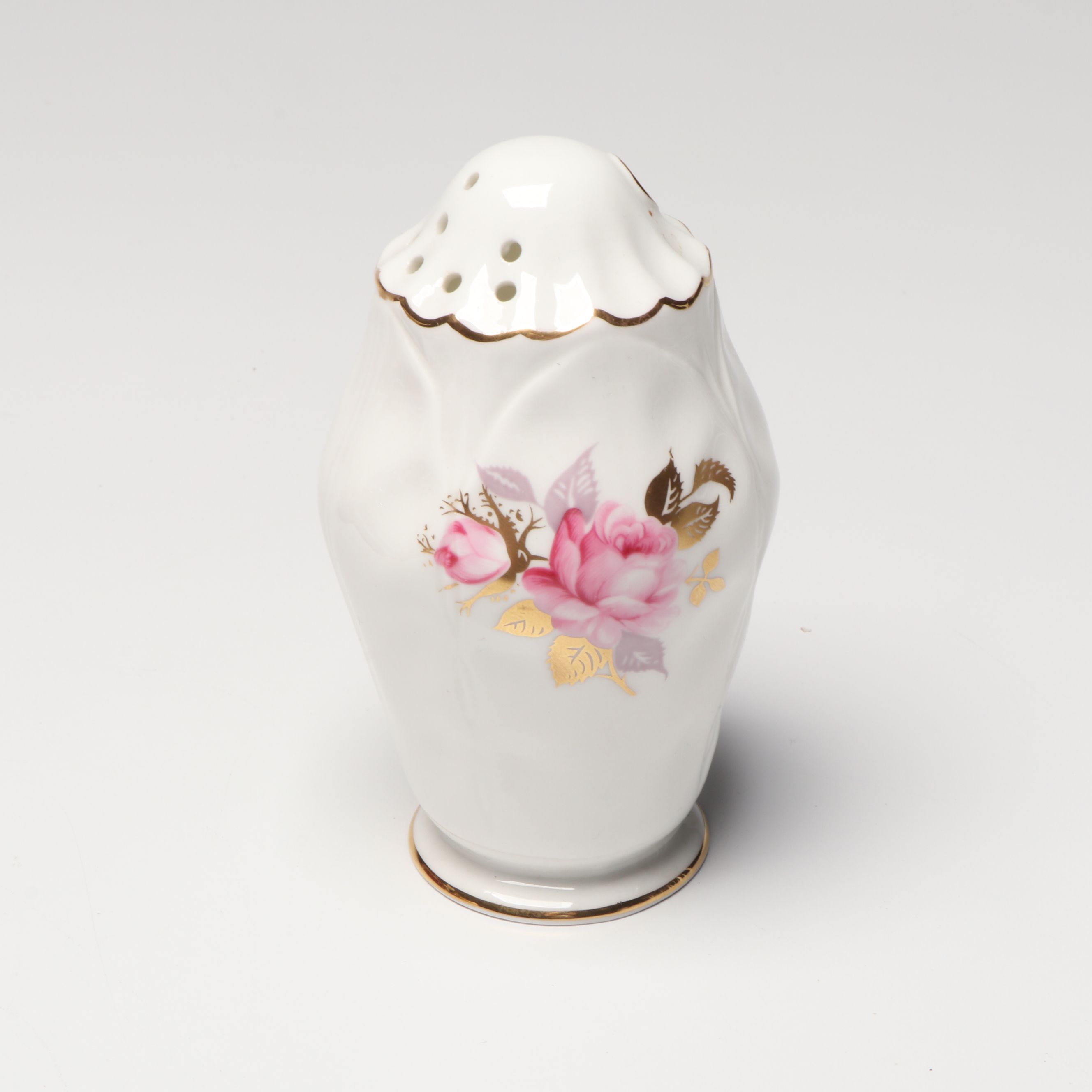 DeVilbiss Hand-Painted Perfume Bottle with Porcelain and Other Table Accessories